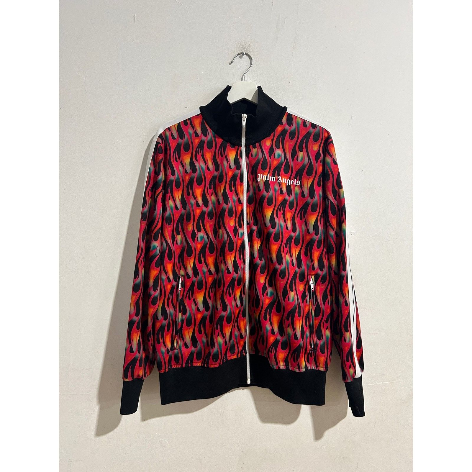 Palm Angels PALM ANGELS FLAME PRINT TRACK JACKET SIZE XL PREOWNED Size US XL / EU 56 / 4 - 1 Thumbnail