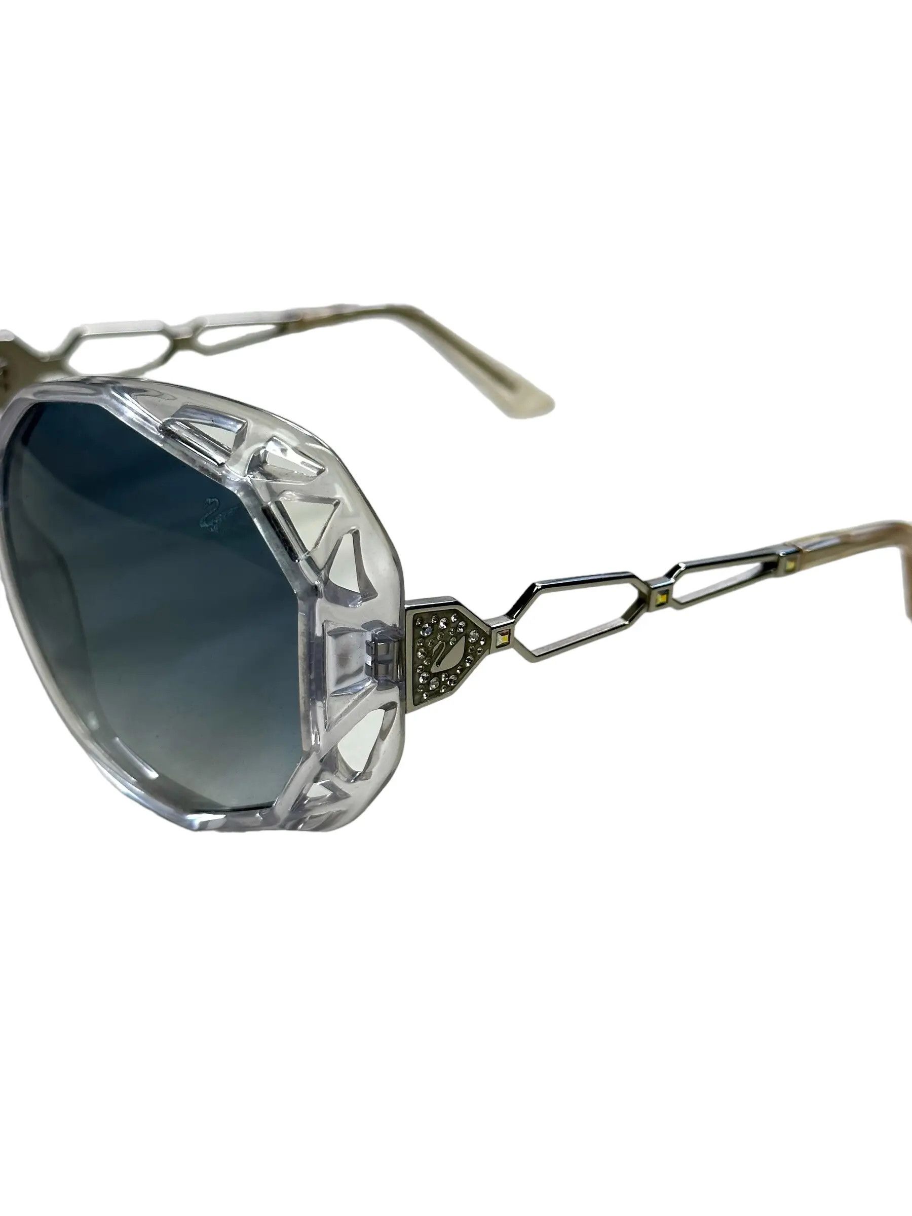 Swarovski Swarovski crystal round swan sunglasses Size ONE SIZE - 5 Thumbnail