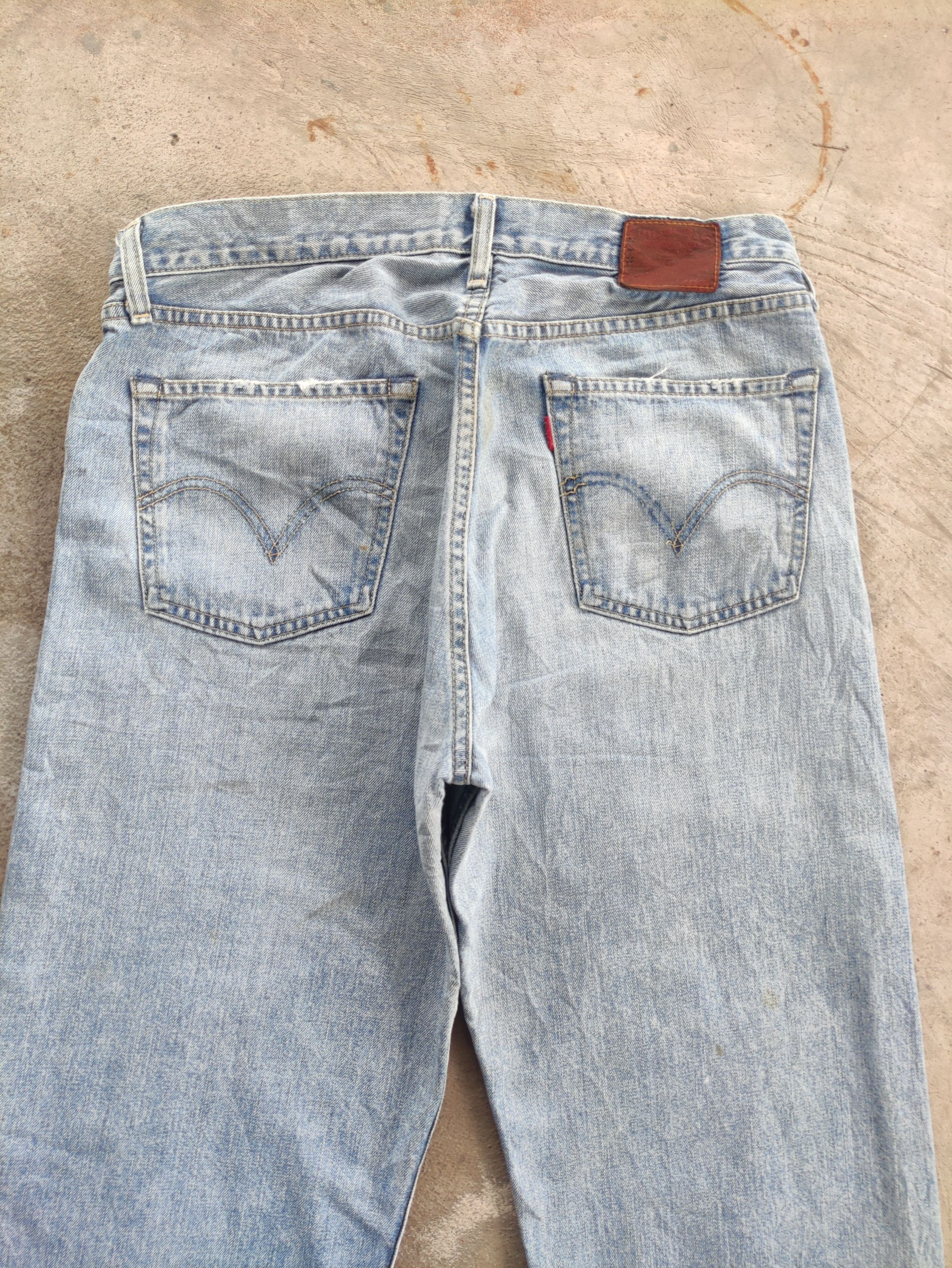 Japanese Brand Vintage Japanese Baggy Jean Distressed faded Denim Pants Size US 34 / EU 50 - 9 Thumbnail