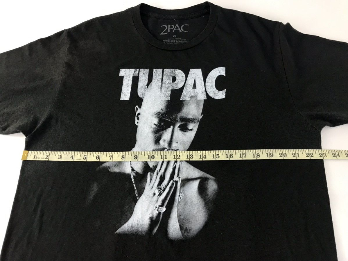 Rap Tees Hip Hop Tupac Shakur 2Pac Print Fashion Casual Rapper Tee Size US XL / EU 56 / 4 - 7 Thumbnail