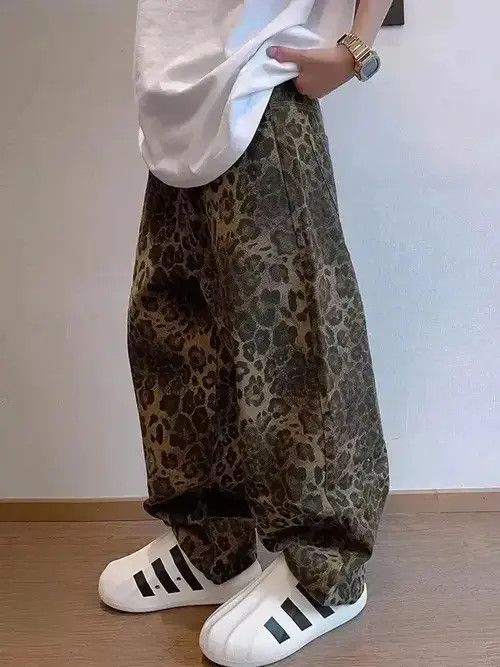 Japanese Brand Leopard Jeans Denim Pant Size US 29 - 6 Thumbnail