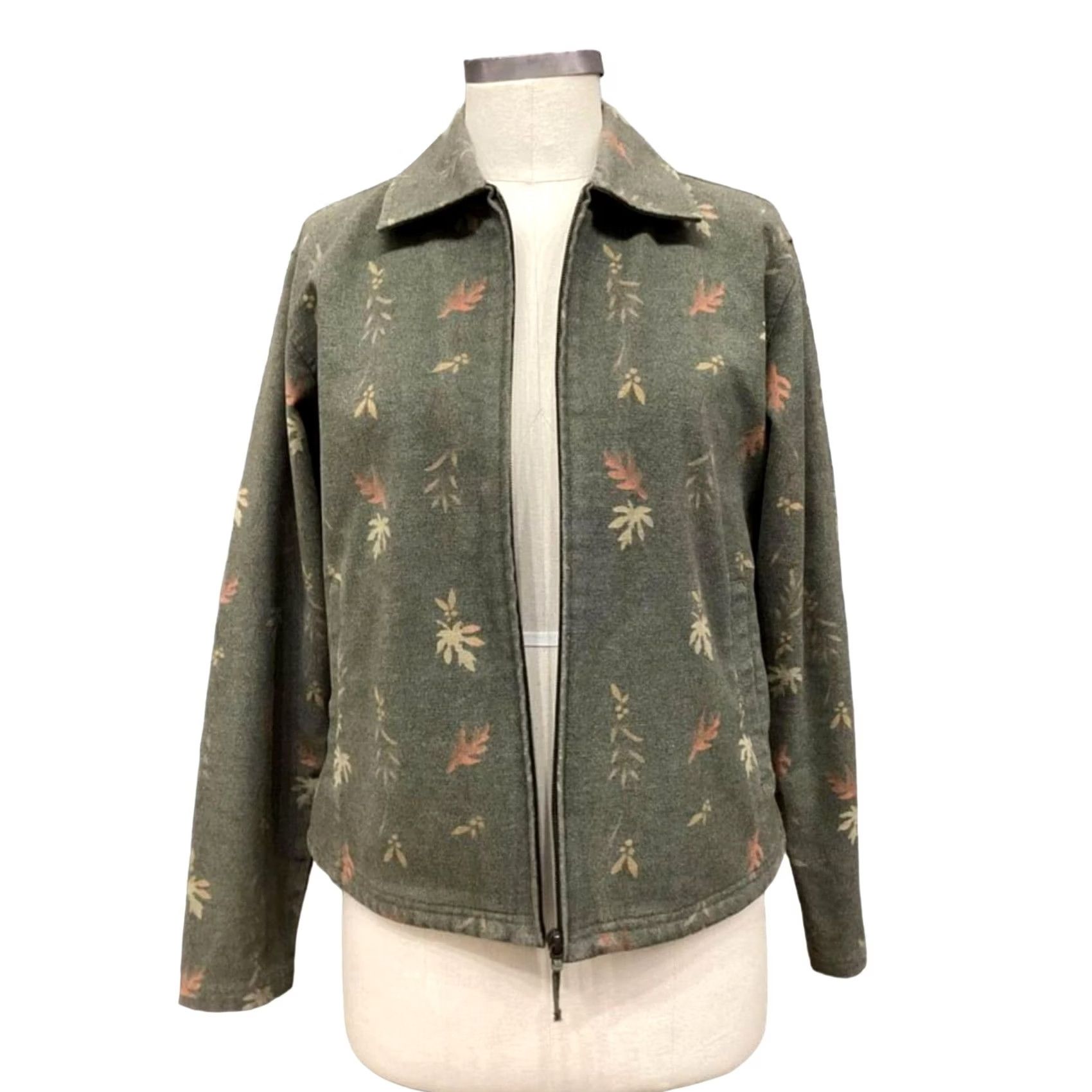 Vintage Woolrich Coat Women Medium Green Basic Jacket Zipup Regular Size 3063 Size M / US 6-8 / IT 42-44 - 2 Thumbnail