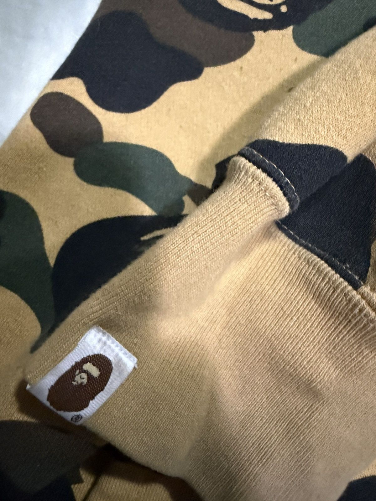 Bape Bape 1st yellow camo zip up hoodie Size US XL / EU 56 / 4 - 6 Thumbnail