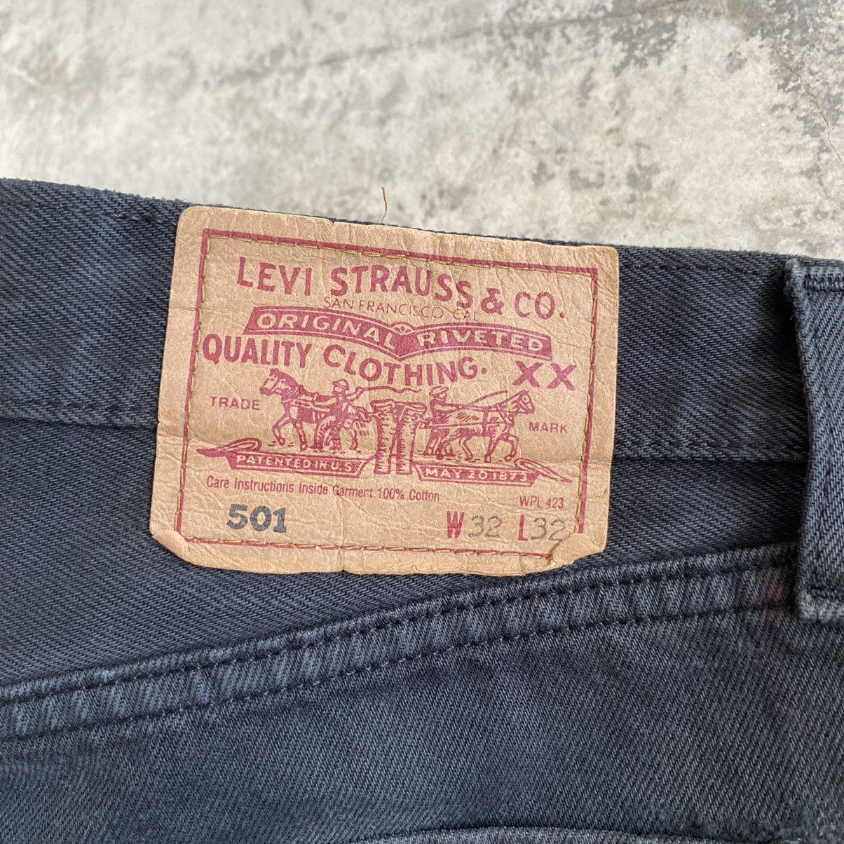 Levi's Vintage 1999 Levis 501 Faded Black Denim Jeans Size US 31 - 23 Thumbnail
