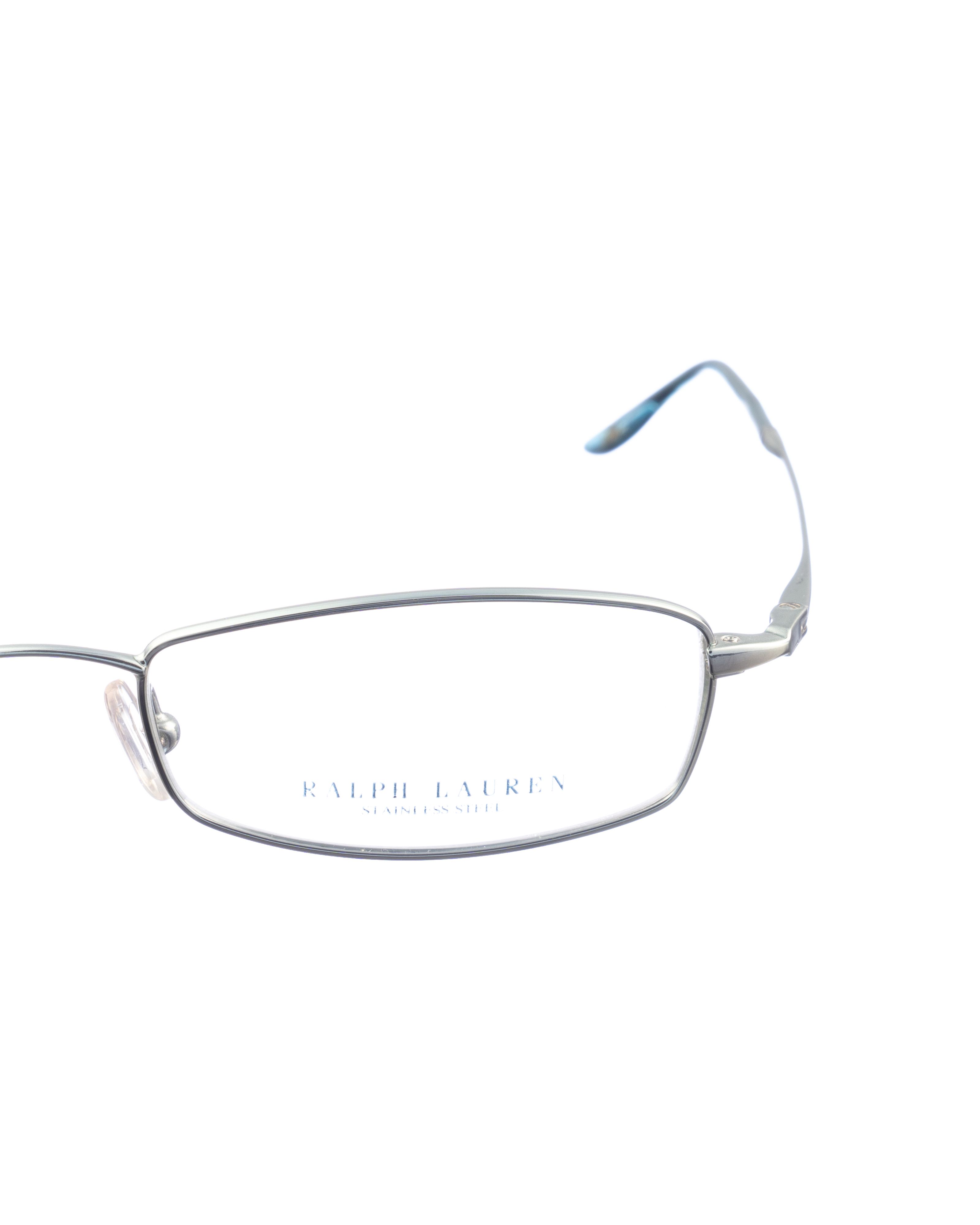 Ralph Lauren Ralph Lauren 00s Light Blue Metallic Rectangular Glasses Size ONE SIZE - 3 Thumbnail