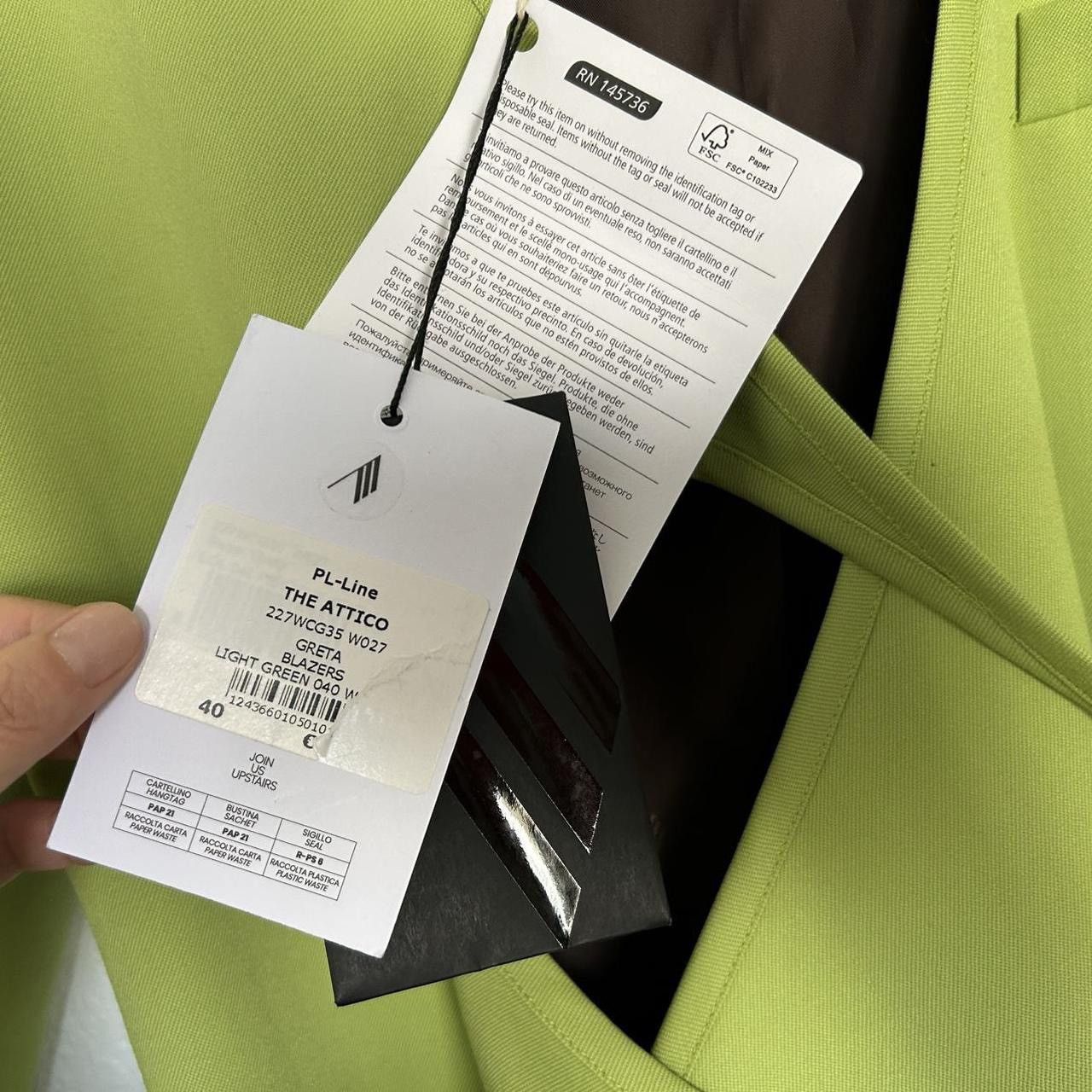 The Attico The Attico Greta Wrap Slim Fit Blazer Size S / US 4 / IT 40 - 8 Thumbnail