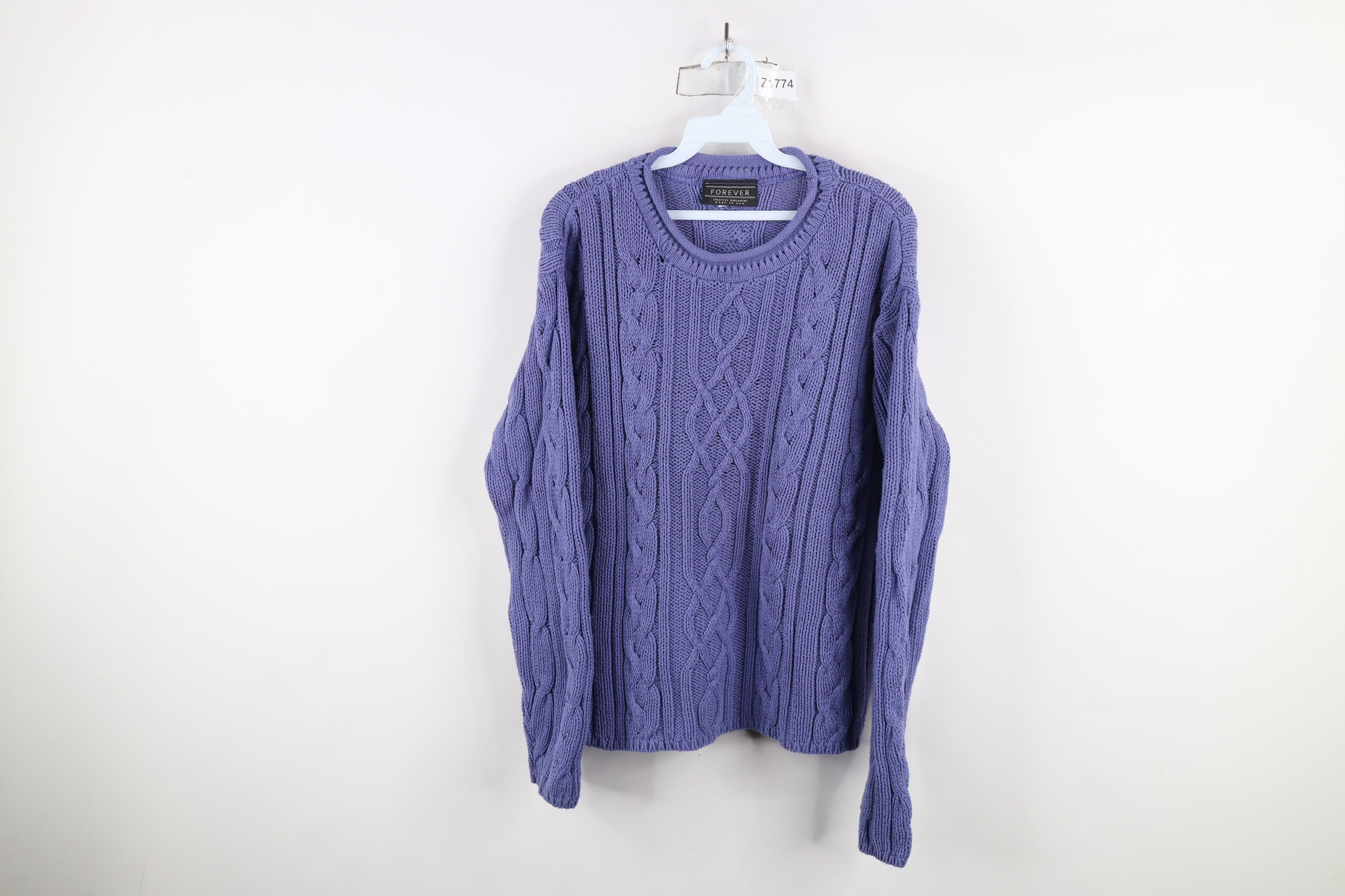 Vintage Vintage 90s Streetwear Cable Knit Fisherman Sweater USA Size XL / US 12-14 / IT 48-50 - 1 Thumbnail
