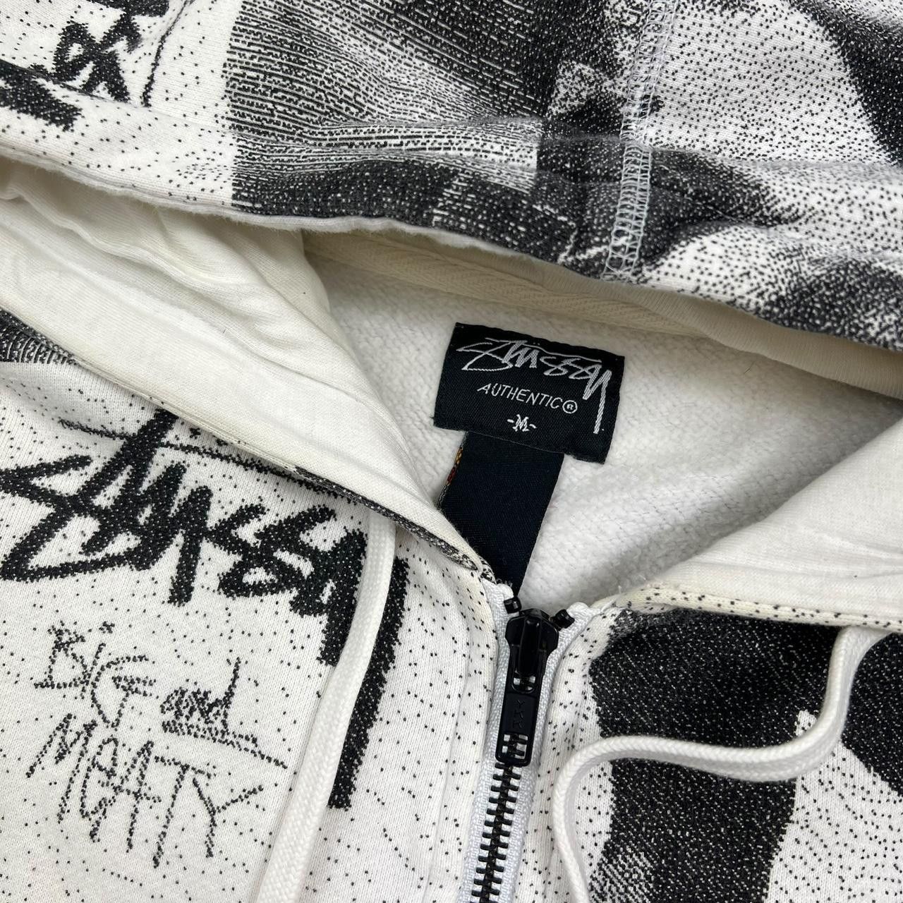 Stussy Vintage 2000s Stussy Dog Zip Up Hoodie - Medium Size US M / EU 48-50 / 2 - 3 Thumbnail