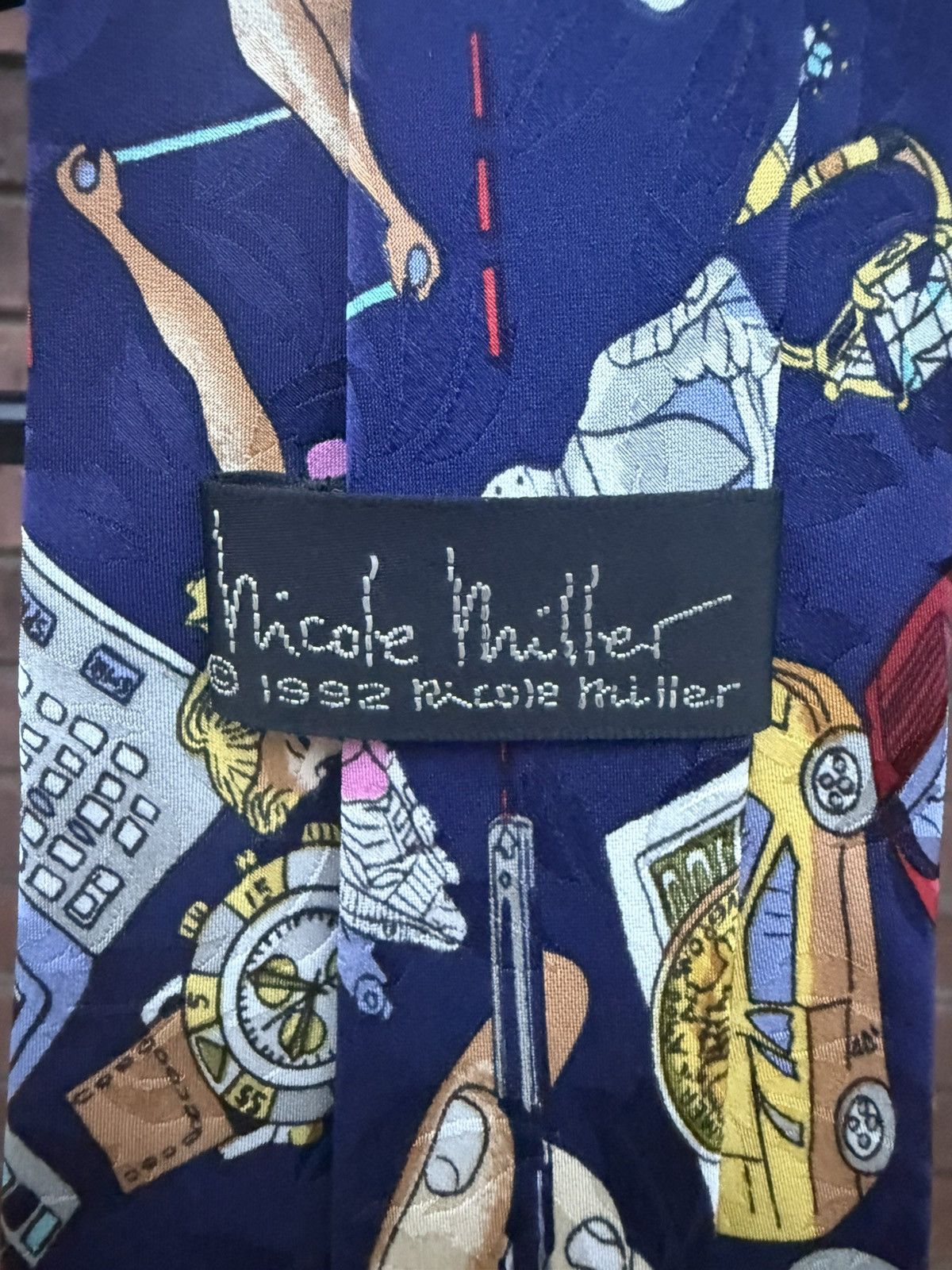 Nicole Miller Vintage Nicole Miller Novelty Neck Tie Sharper Image Silk Size ONE SIZE - 8 Thumbnail