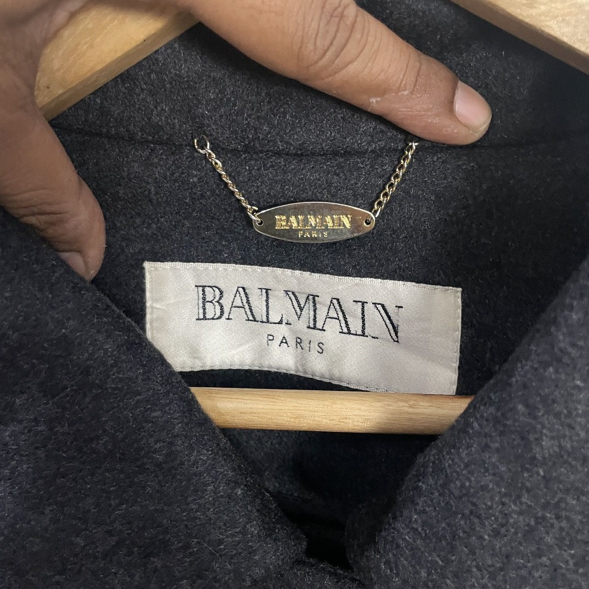 Balmain Vintage Balmain Paris Trench Coat Jacket Size US L / EU 52-54 / 3 - 5 Thumbnail