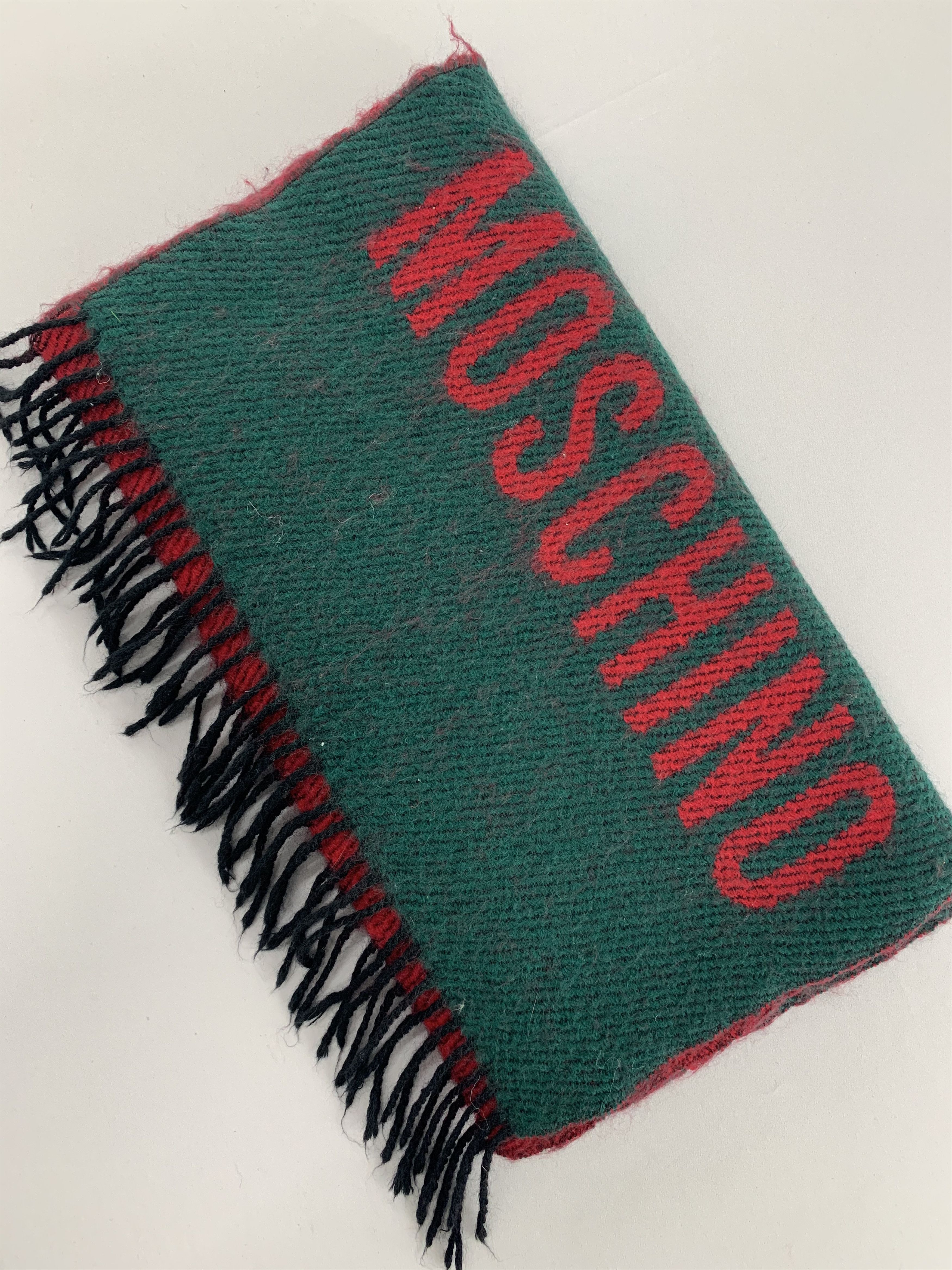 Moschino Moschino Scarf Wool Muffler Neck Wrap BL4382 Size ONE SIZE - 4 Thumbnail