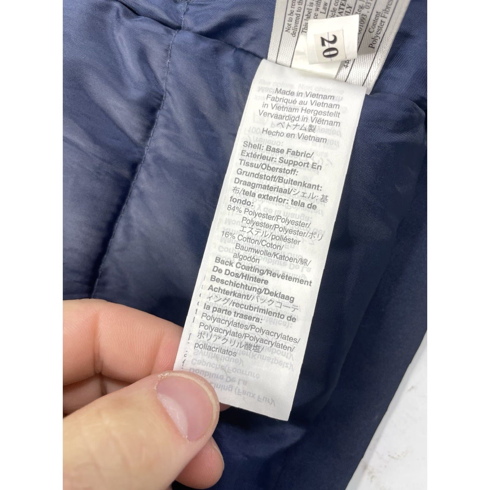J.Crew J. Crew Parka Jacket Navy Blue Mens Small Hooded Water Resistant Zipper Button Pockets Full Zip Sherpa Lined Winter Coat Size US S / EU 44-46 / 1 - 3 Thumbnail
