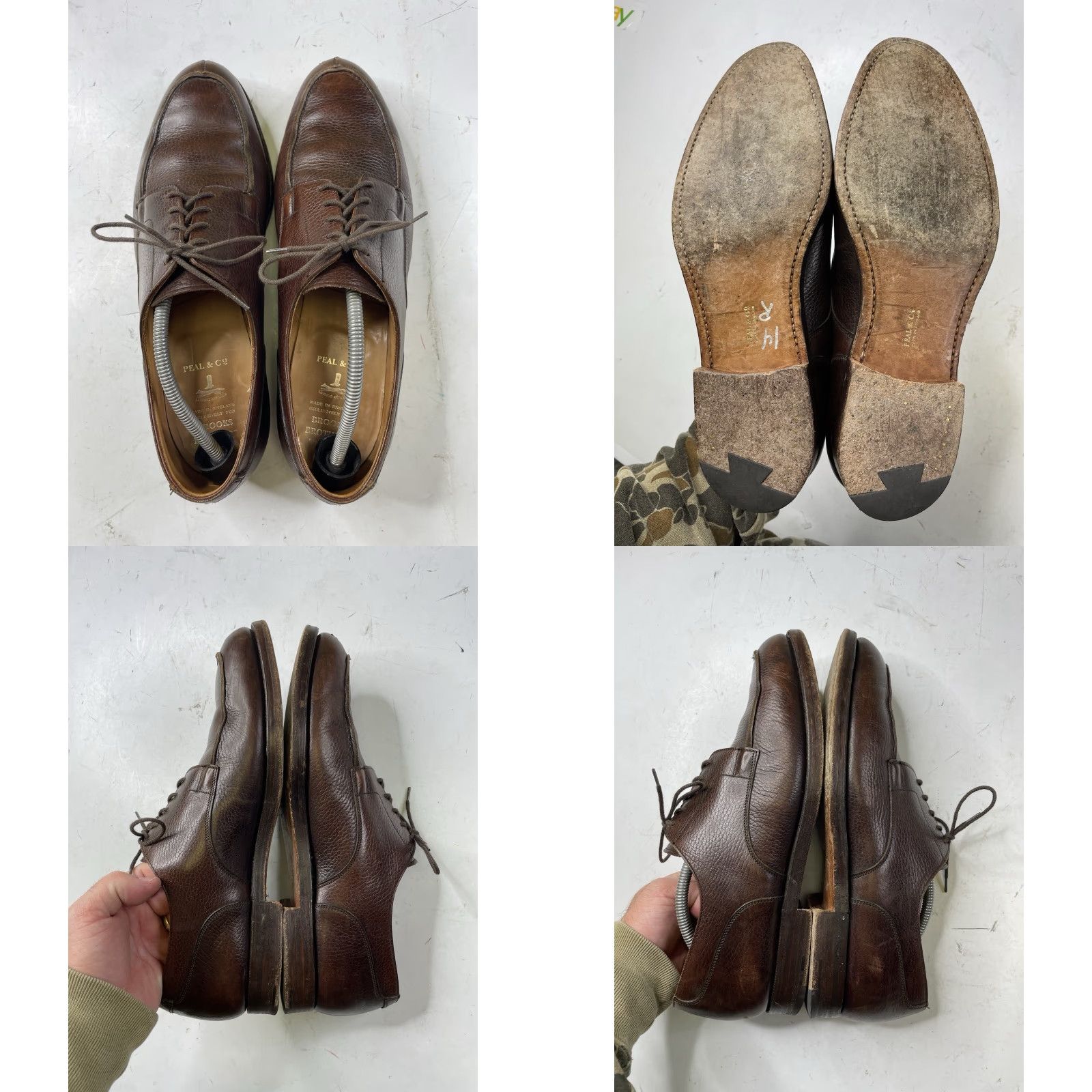 Brooks Brothers Brooks Brothers Peal & Co ENGLAND Brown Leather Split Toe Blucher Dress 12 D Oxford Shoes Men Leather Brown 12 D ENGLAND Brooks Brothers Shoes Size US 12 / EU 45 - 8 Thumbnail