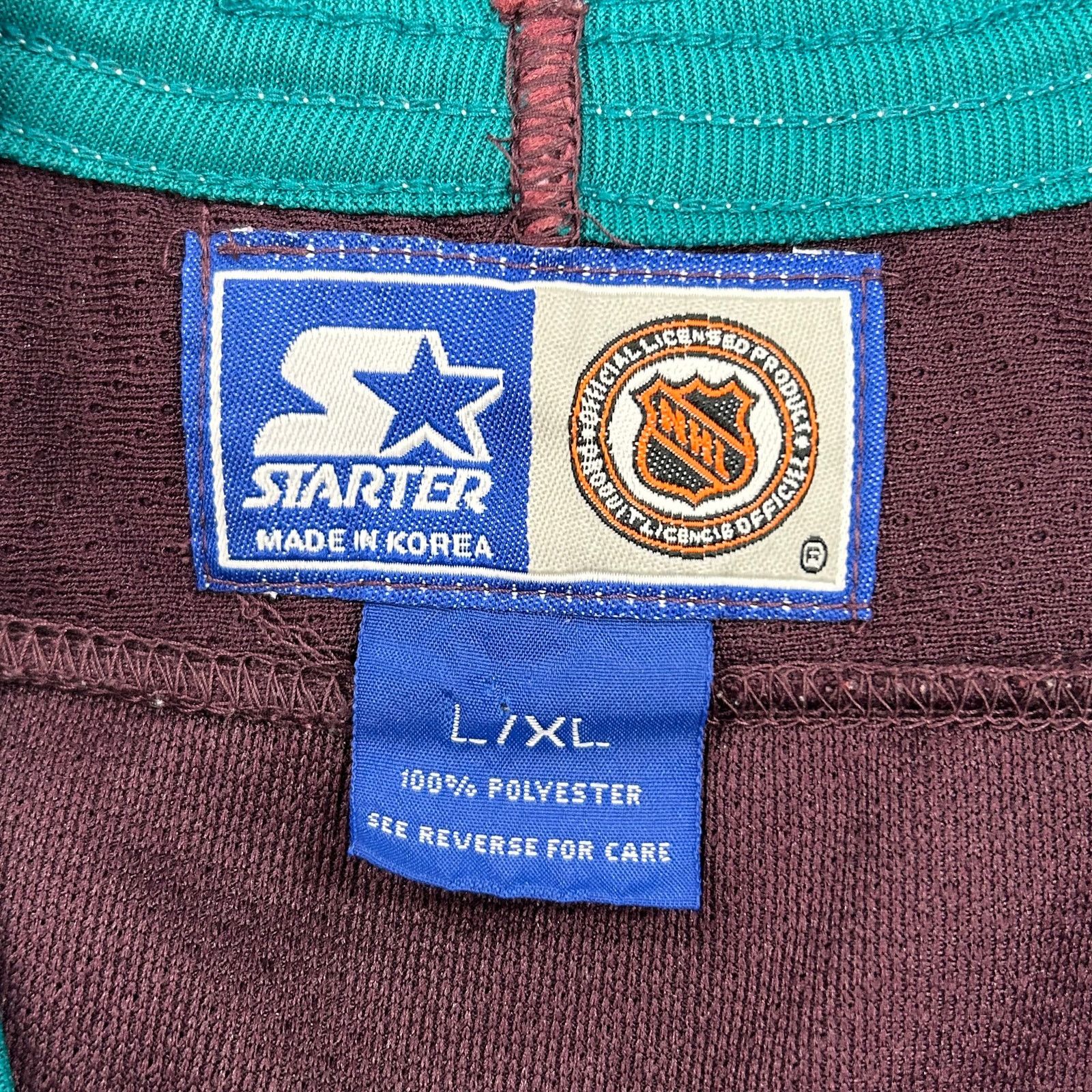 Starter Vintage Starter Anaheim Mighty Ducks Hockey Jersey Size L/XL Size US L / EU 52-54 / 3 - 3 Thumbnail