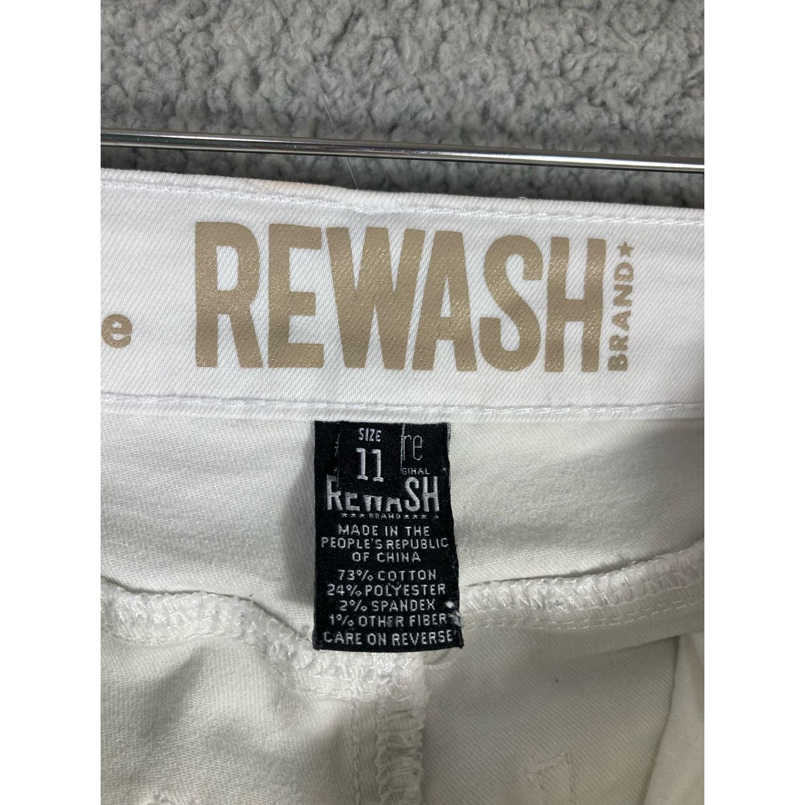 Other Rewash Jeans Pants Size 11 Womens White Denim Stretch Size 30" / US 8 / IT 44 - 2 Thumbnail