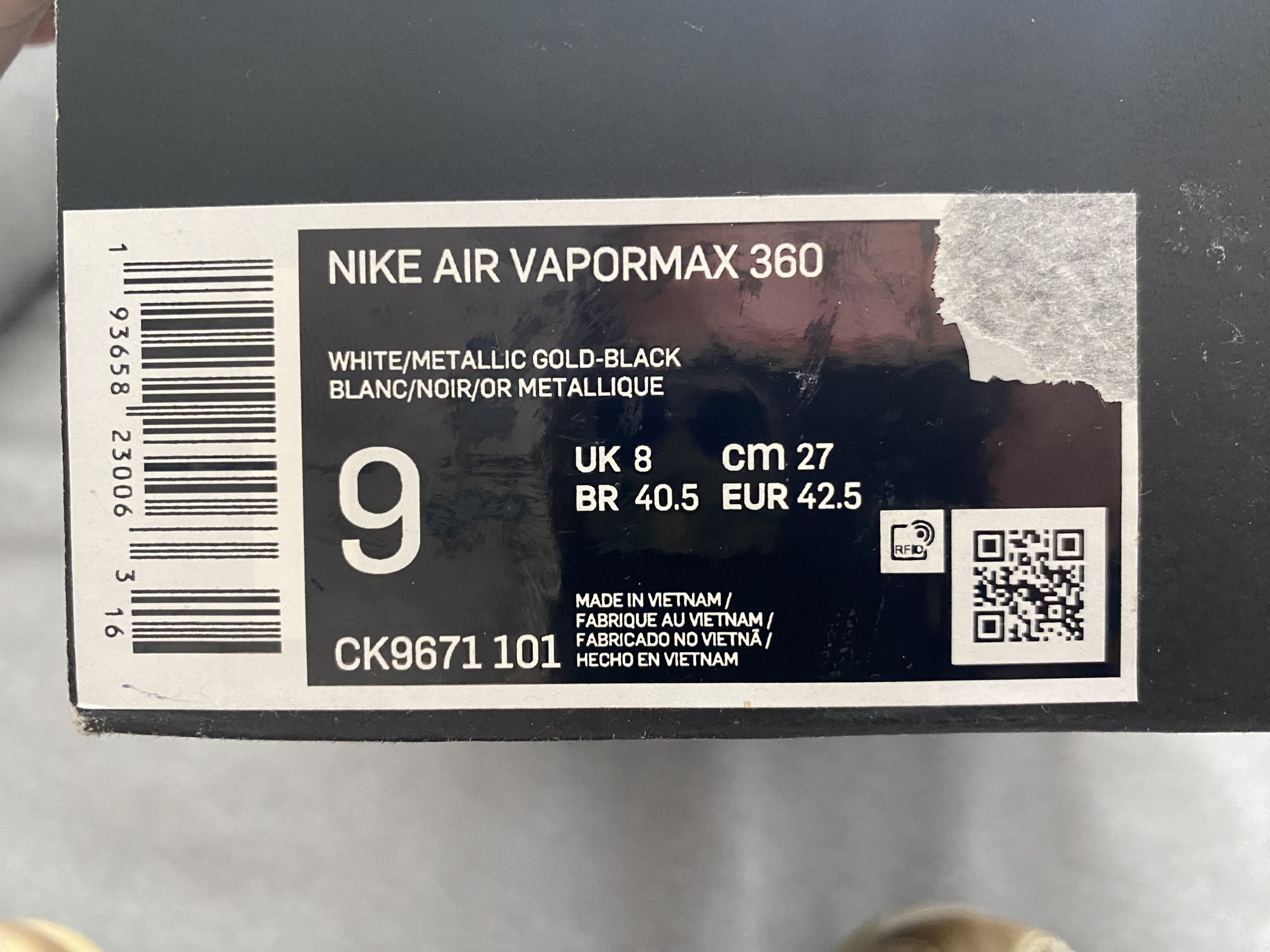 Nike NIKE AIR VAPORMAX 360 Size US 9 / EU 42 - 8 Thumbnail