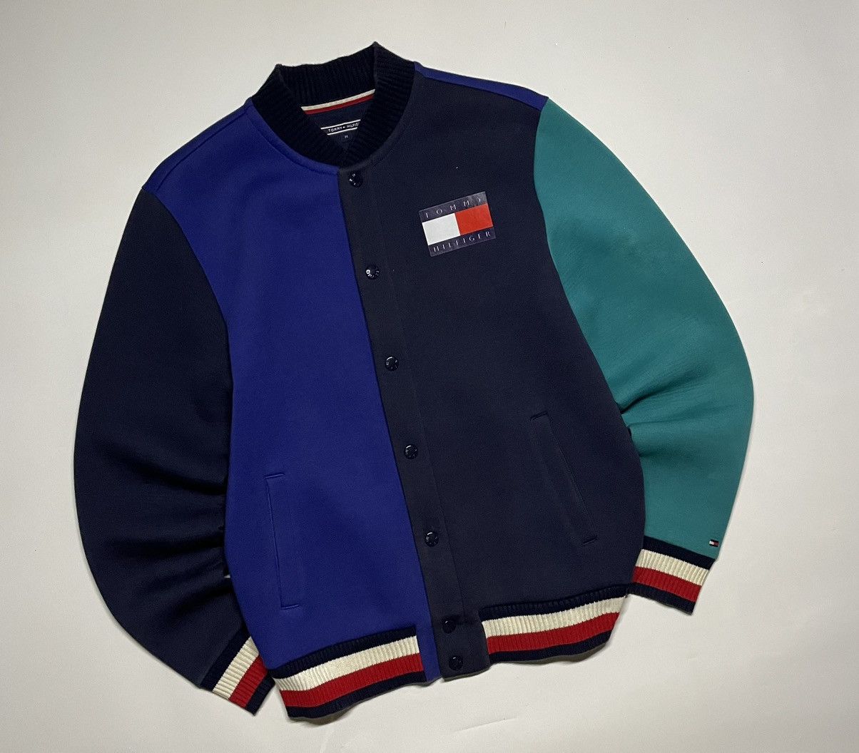 Tommy Hilfiger × Tommy Jeans × Vintage Tommy Hilfiger Varsity Scuba sample Biglogo jacket Size US M / EU 48-50 / 2 - 6 Thumbnail
