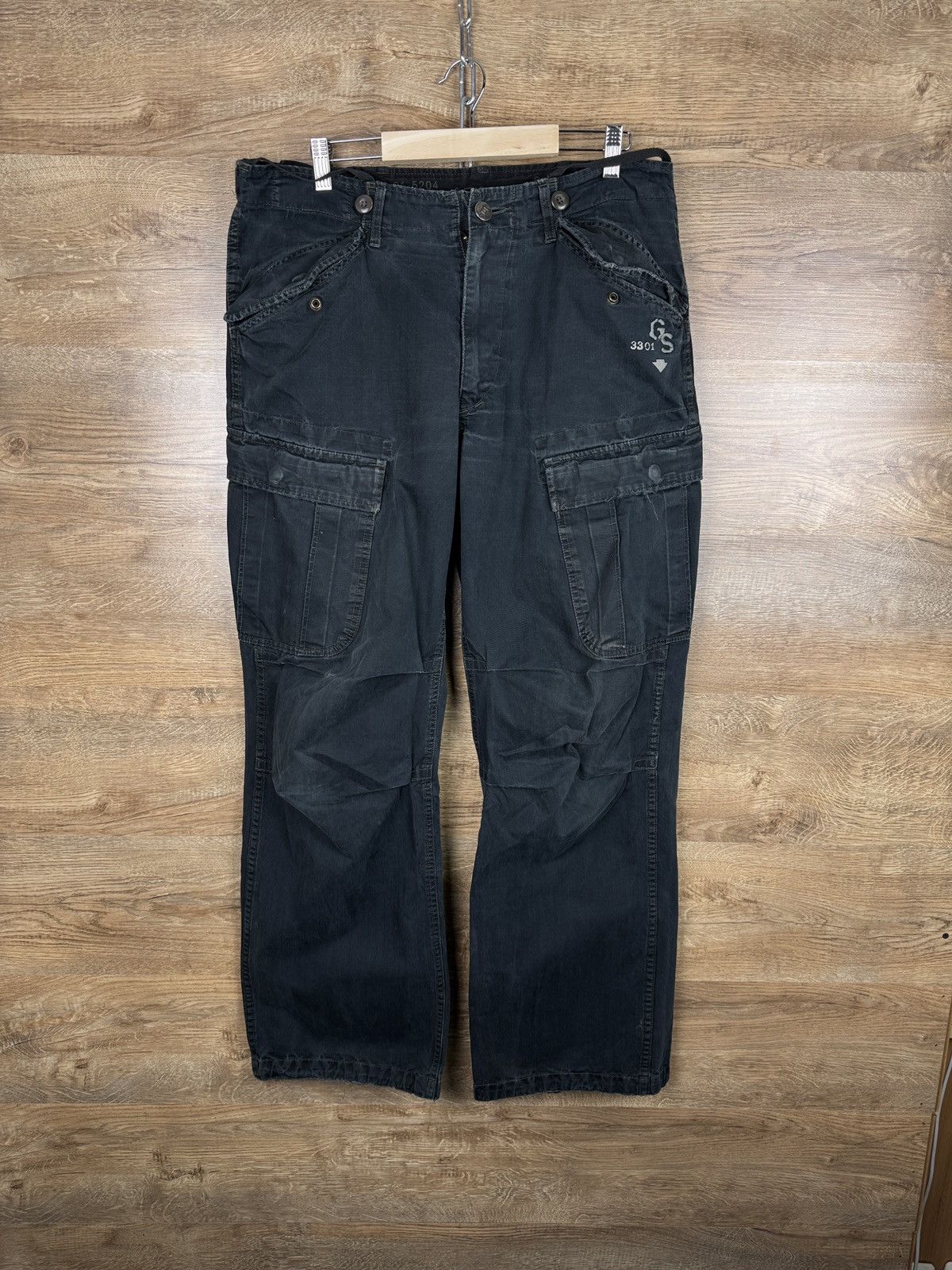 G-Star × Vintage Mens Vintage Distressed G Star Raw cargo pants jeans denim Size US 36 / EU 52 - 1 Thumbnail
