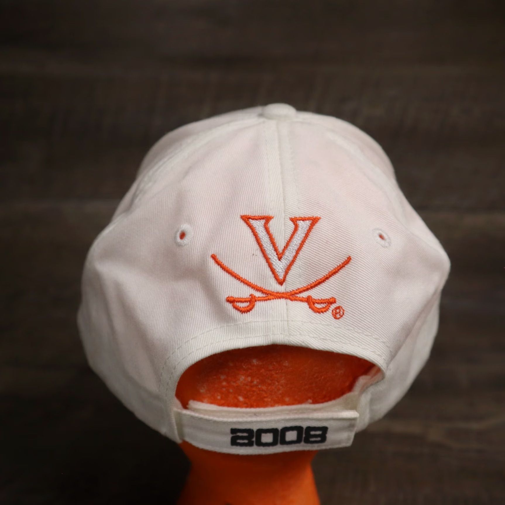 Vintage Konica Minolta Gator Bowl UVA Virginia College Golf Hat Cap Adult Adjustable White Baseball Cap Hat UVA Gator Bowl Virginia 90s? Size ONE SIZE - 4 Thumbnail