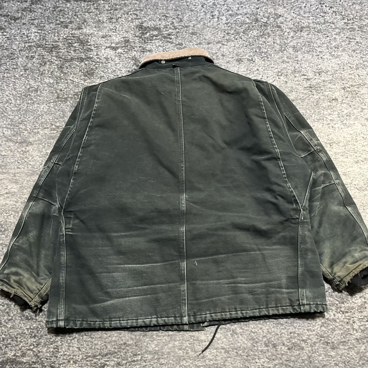 Carhartt VINTAGE CARHARTT ARCTIC CHORE COAT DISTRESSED FADE GREEN XXL Size US XXL / EU 58 / 5 - 10 Thumbnail