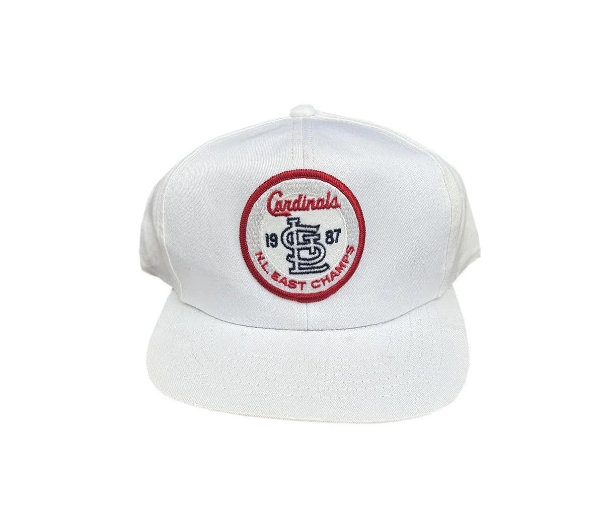 Twins Vintage Twins St Louis Cardinals 1987 NL East Champions Hat Size ONE SIZE - 1 Thumbnail