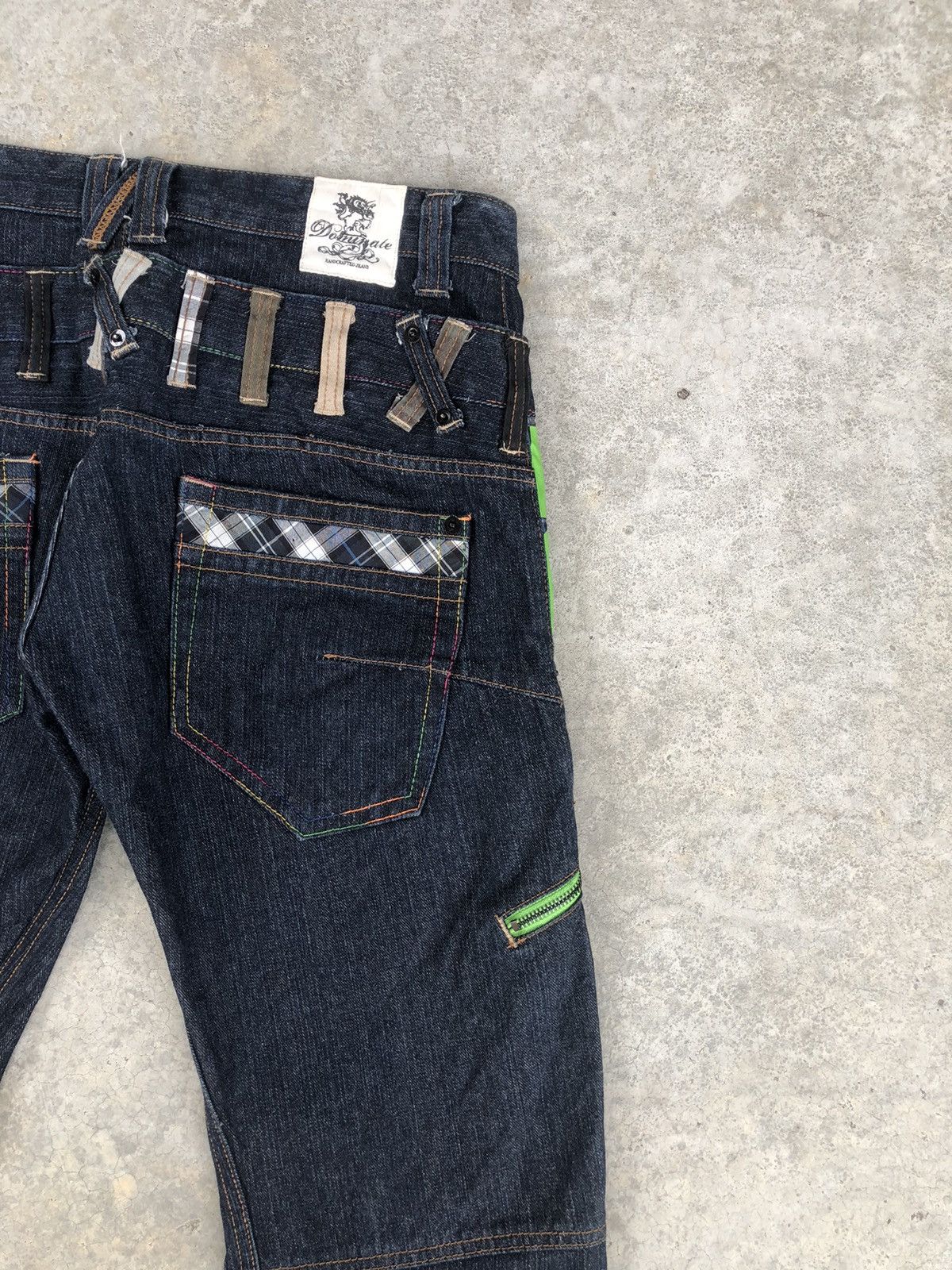 Hysteric Glamour Japanese Dominate Handcrafted Double Waist Distressed Jeans Size US 30 / EU 46 - 12 Thumbnail
