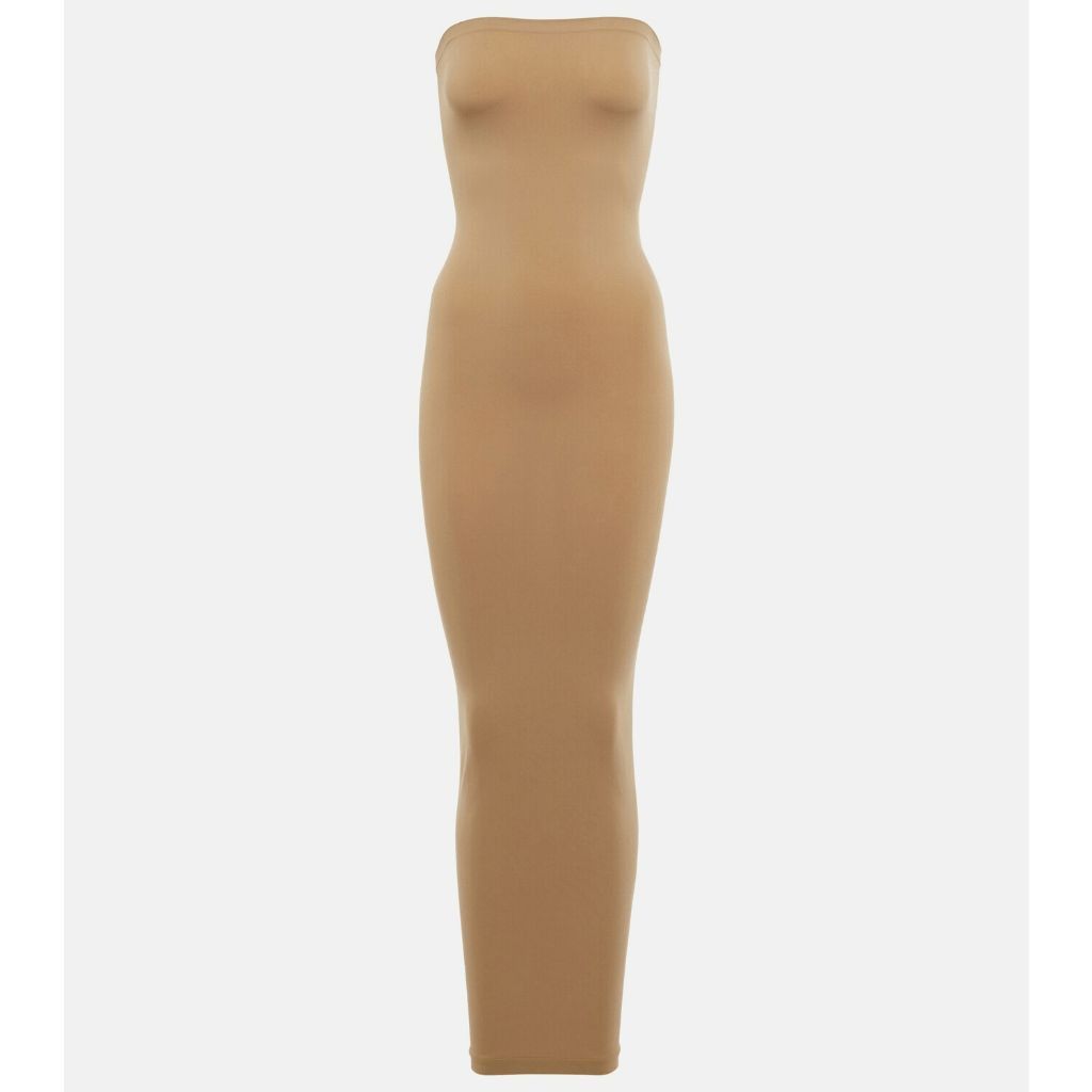 Wolford NWT Wolford Fatal Dress Latte L Neutral Nude Size L / US 10 / IT 46 - 6 Thumbnail