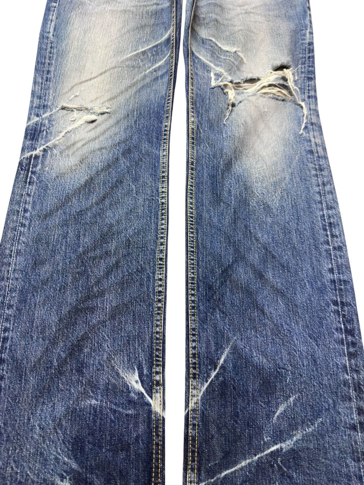 J.M. Weston Vintage Westborn Clawmark Ripped Distressed Denim Size US 38 / EU 54 - 3 Thumbnail