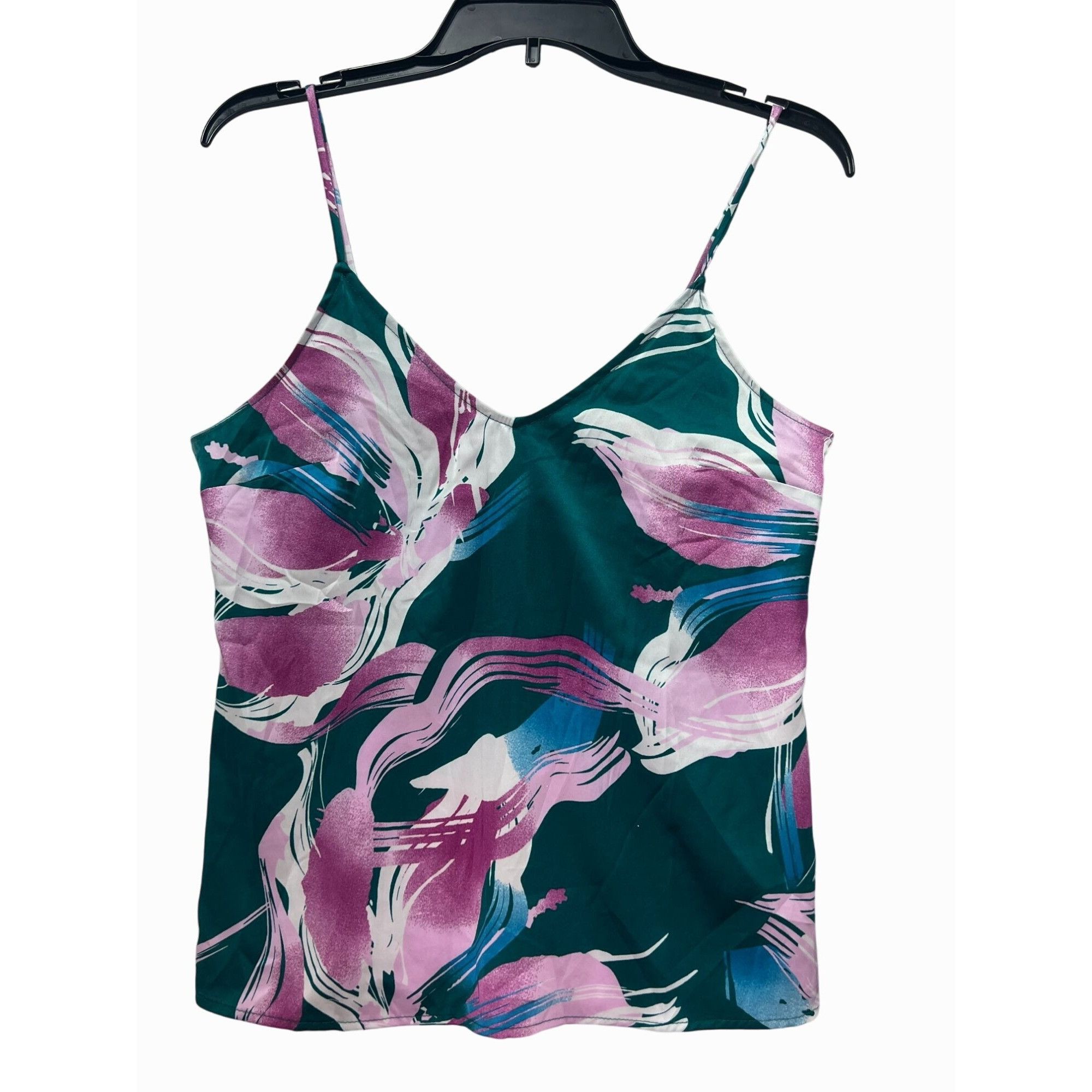 Other Star Above - Women's Top Floral Print Satin Cami Teal - Gree Size XS / US 0-2 / IT 36-38 - 2 Thumbnail