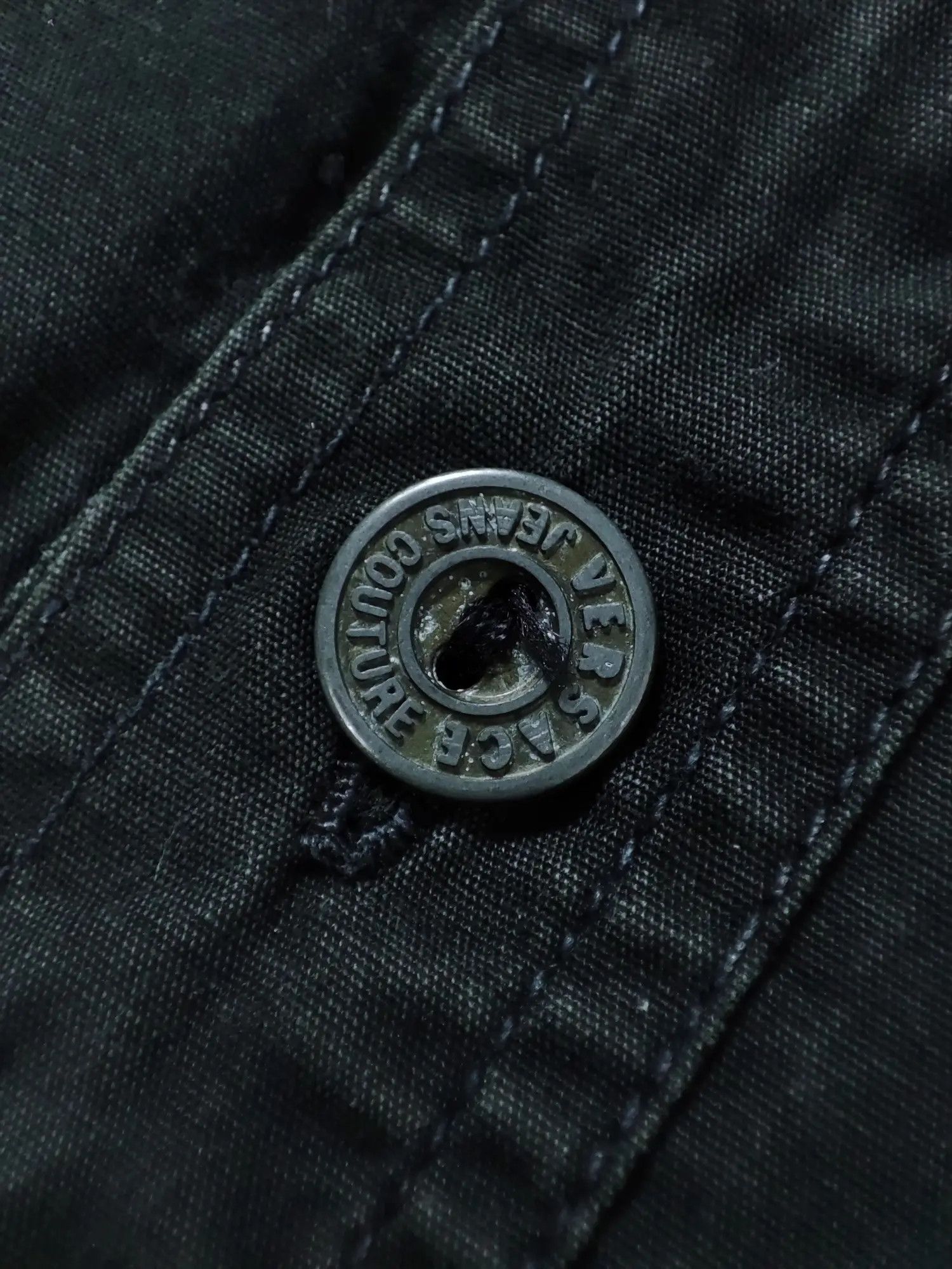 Versace Jeans Couture × Vintage Vintage Versace faded metal button shirt Size US L / EU 52-54 / 3 - 15 Thumbnail