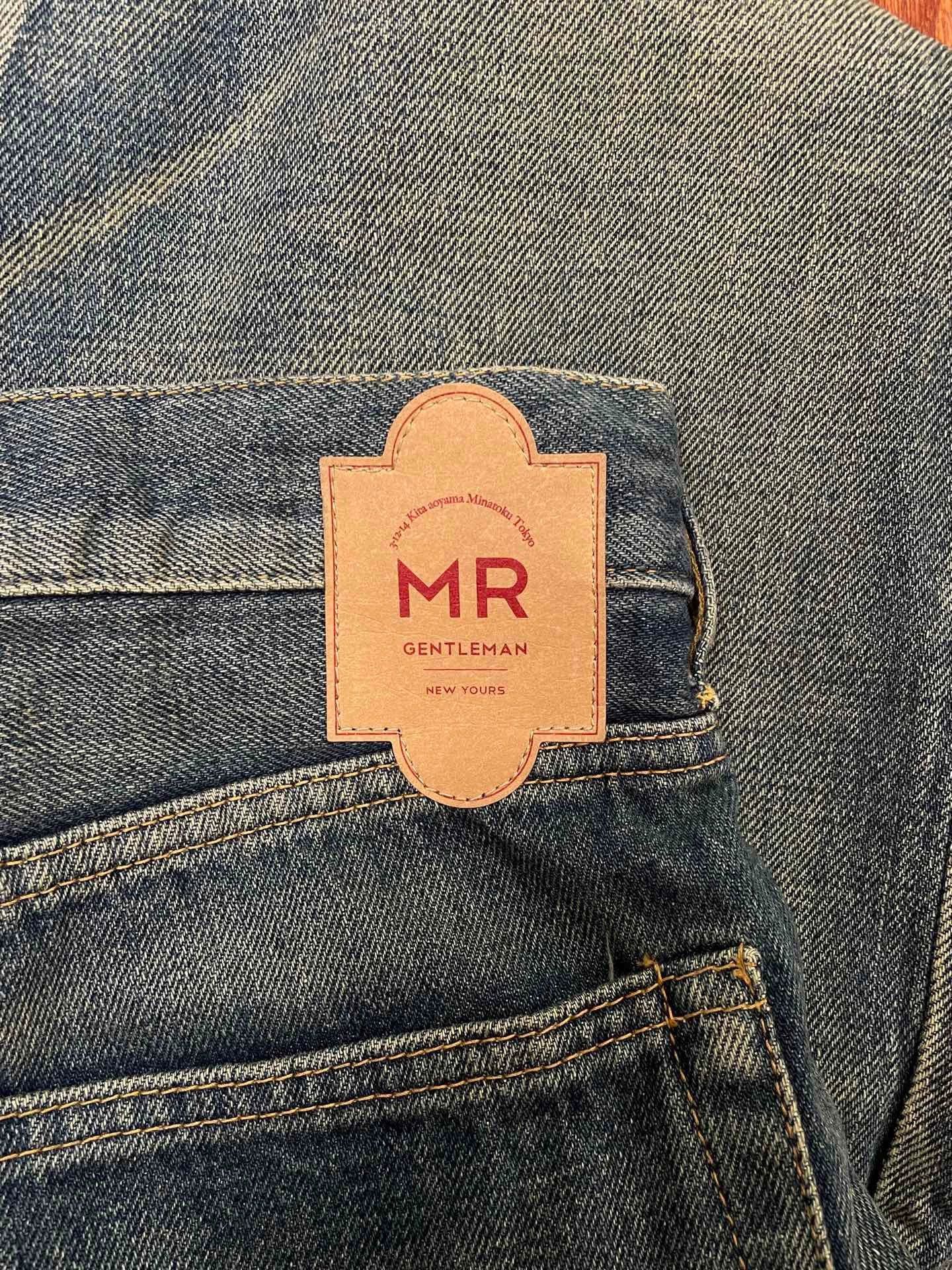 Mr. Gentleman MR Slim Vintage Wash Denim Jeans 34 New Without Tags Size US 34 / EU 50 - 3 Thumbnail