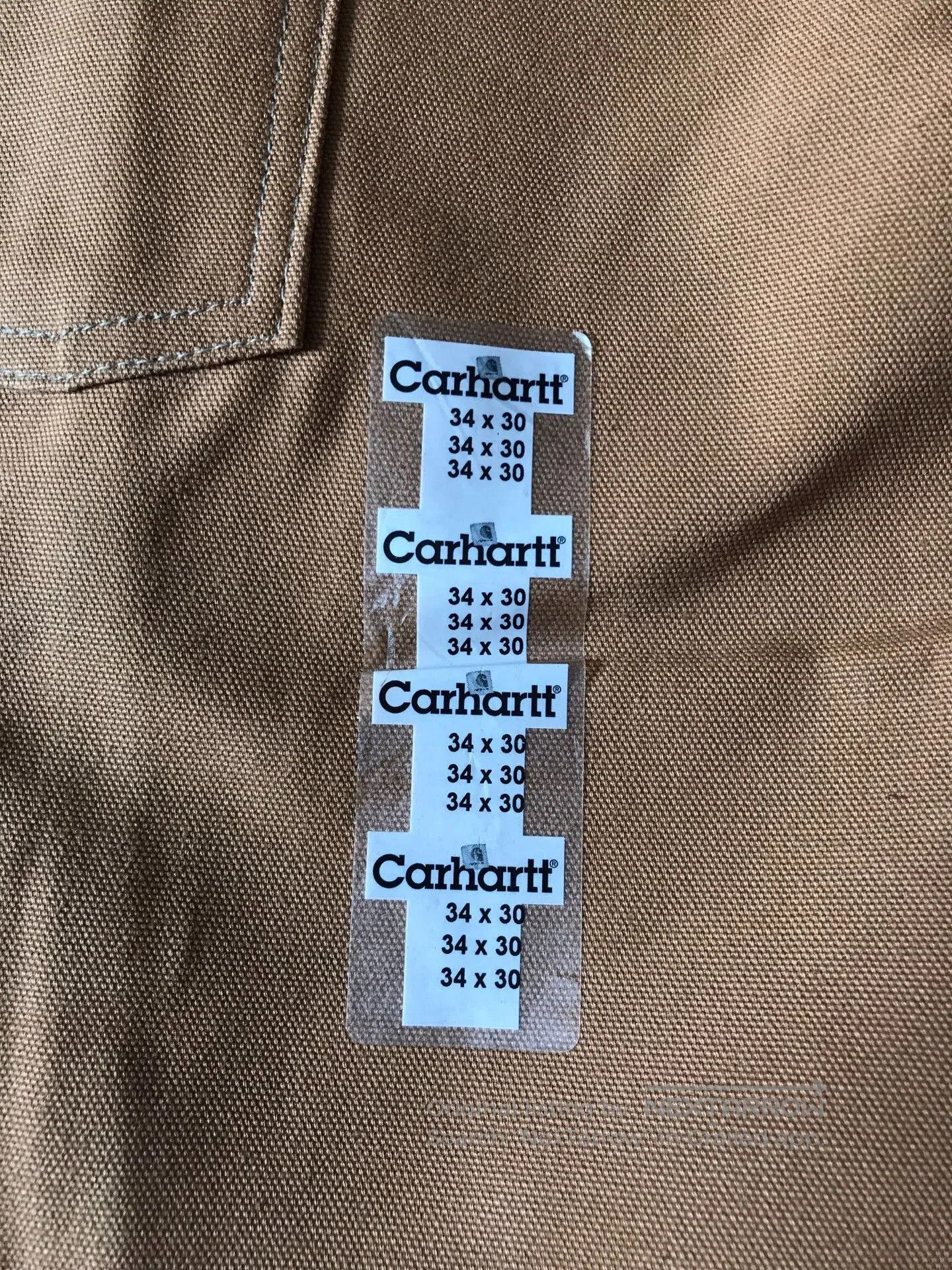 Carhartt Carhartt B01 BRN Canvas Work Pants W34L30. Size US 34 / EU 50 - 7 Thumbnail