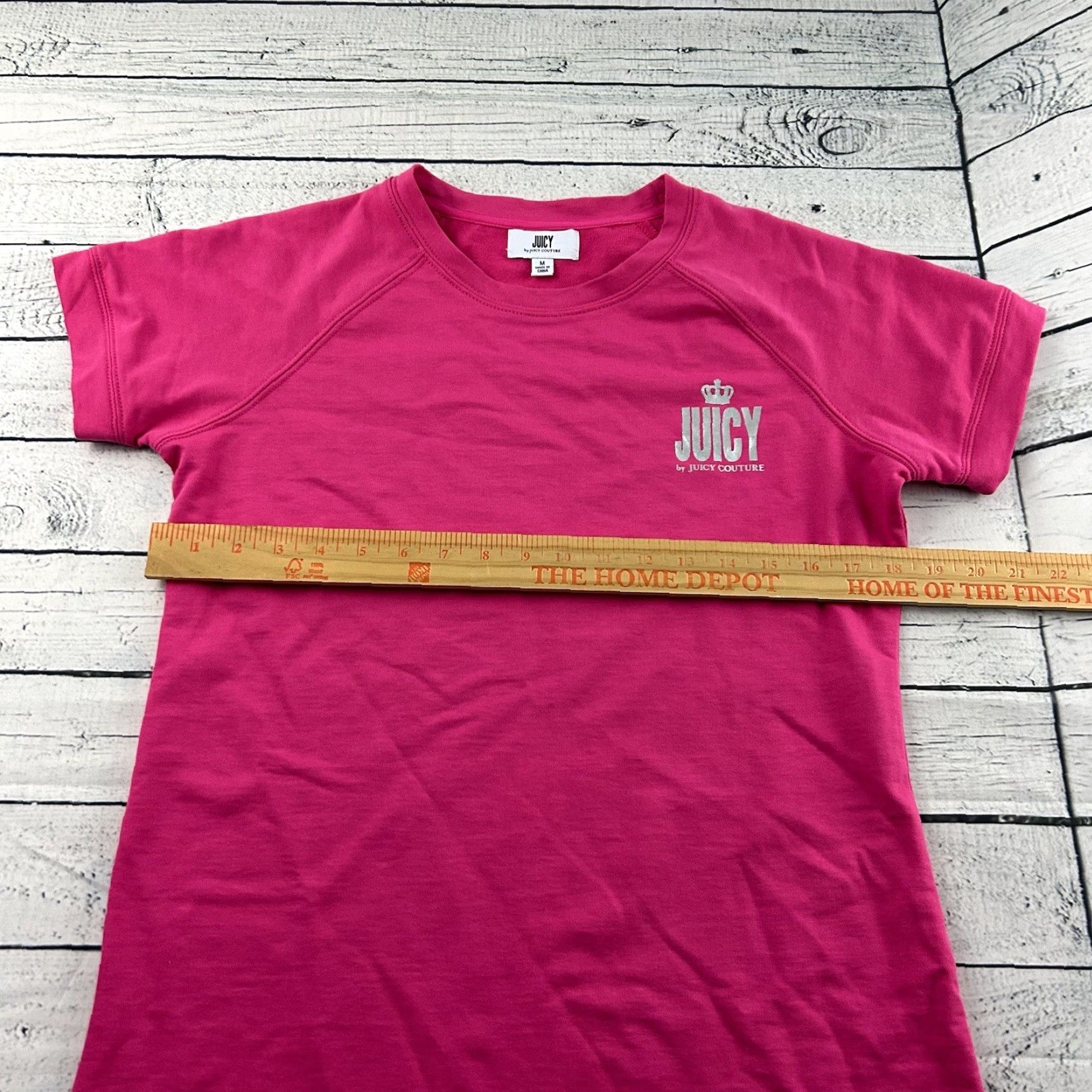Juicy Couture Juicy Couture T Shirt Dress Women’s Medium Pink Dress Length Knee Length Button-Up Shirt Dress Womens M Pink T-Shirt Dress Size M / US 6-8 / IT 42-44 - 5 Thumbnail