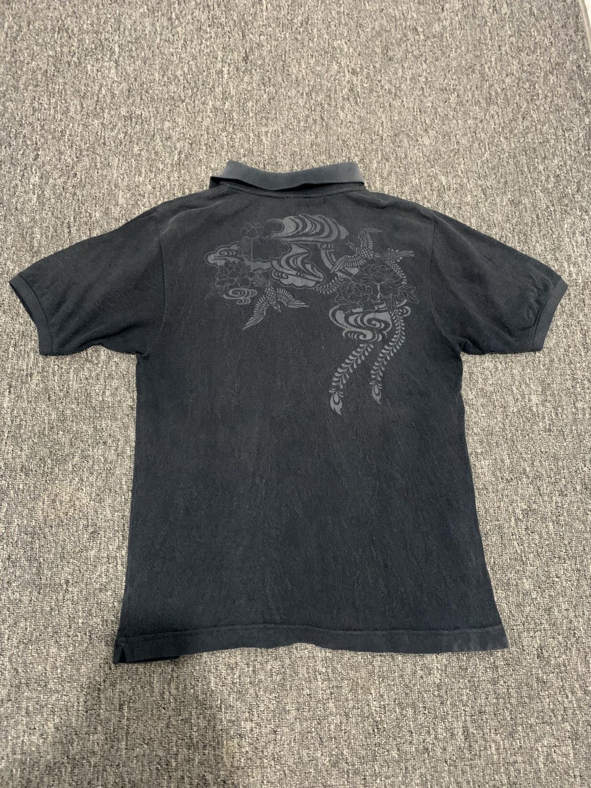 Japanese Brand Nanten Sunfaded Gothic Sukajan Polo Tshirt Size US M / EU 48-50 / 2 - 3 Thumbnail