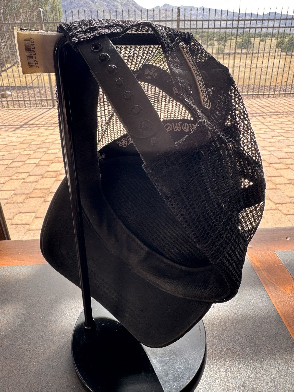 Chrome Hearts Chrome Hearts leather & mesh baseball hat Size ONE SIZE - 12 Thumbnail