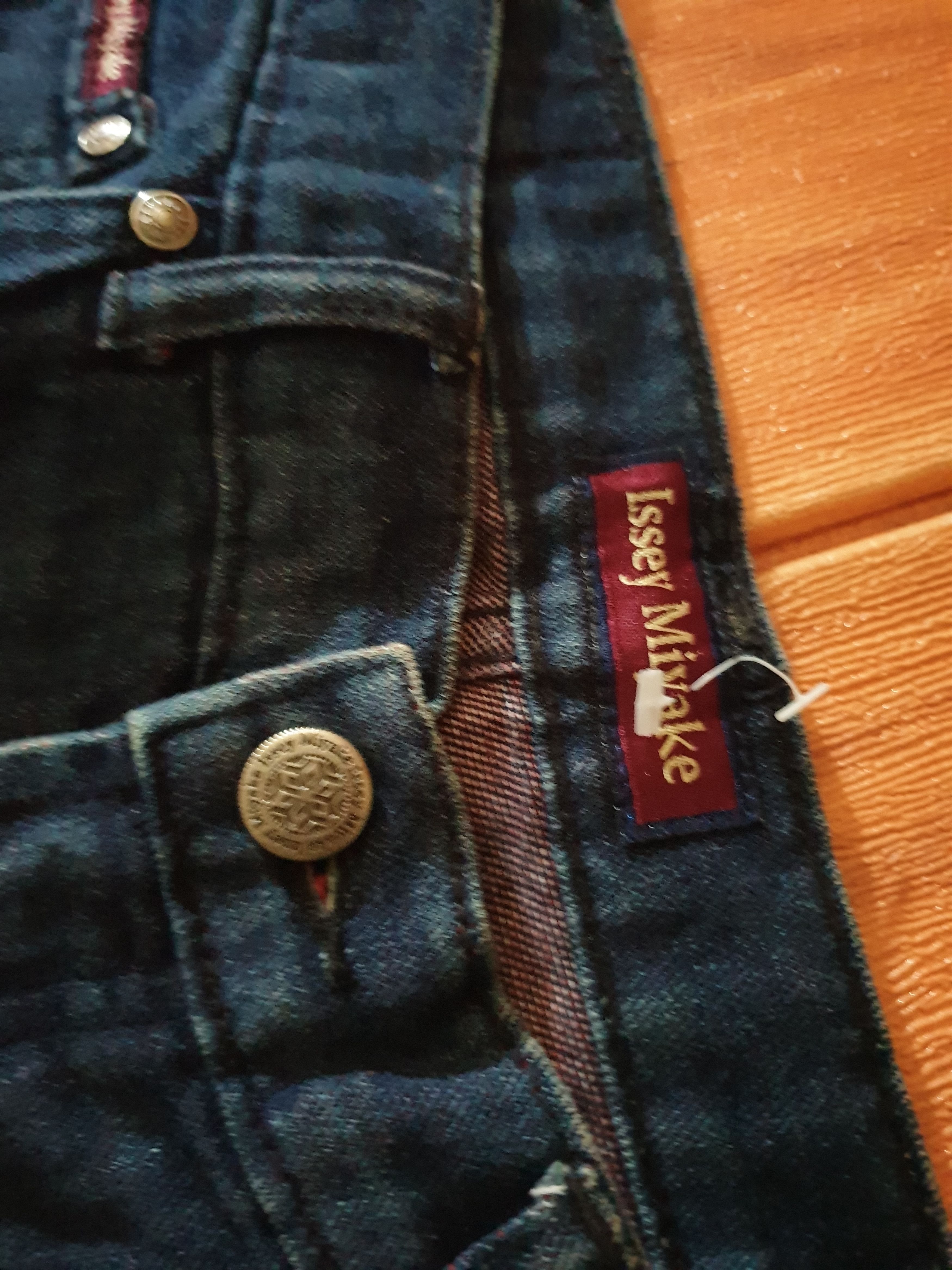 Japanese Brand Issey miyake Japanese Brand denim pant Size US 29 - 2 Thumbnail