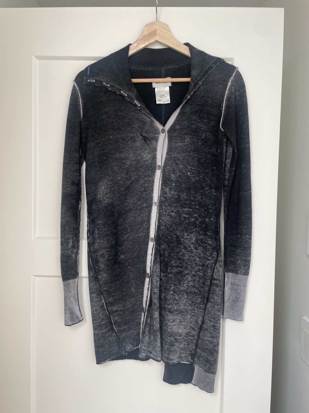 Diesel Diesel Acid-Wash Long Cardigan - Size L Size L / US 10 / IT 46 - 3 Thumbnail