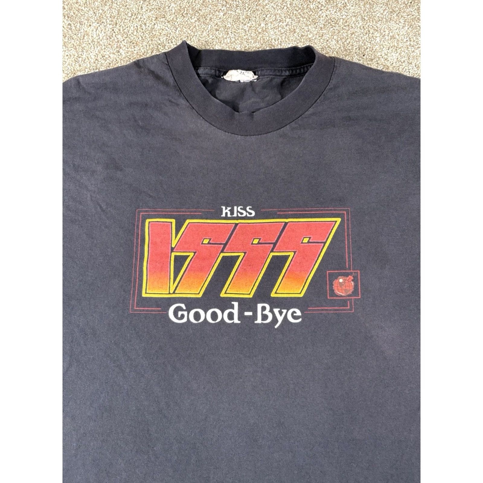 Vintage VINTAGE Kiss Goodbye Band Graphic T-Shirt Black Adult Large Shirt Short Sleeve Crew Neck Mens Womens Unisex Size US L / EU 52-54 / 3 - 2 Thumbnail