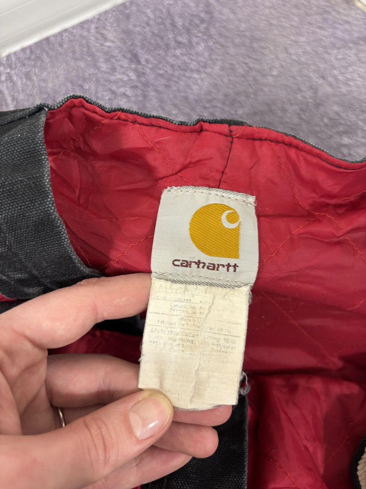 Carhartt Vintage Carhartt R38 BLK Bib Overalls Double Knee Insulated Size US 40 / EU 56 - 16 Thumbnail