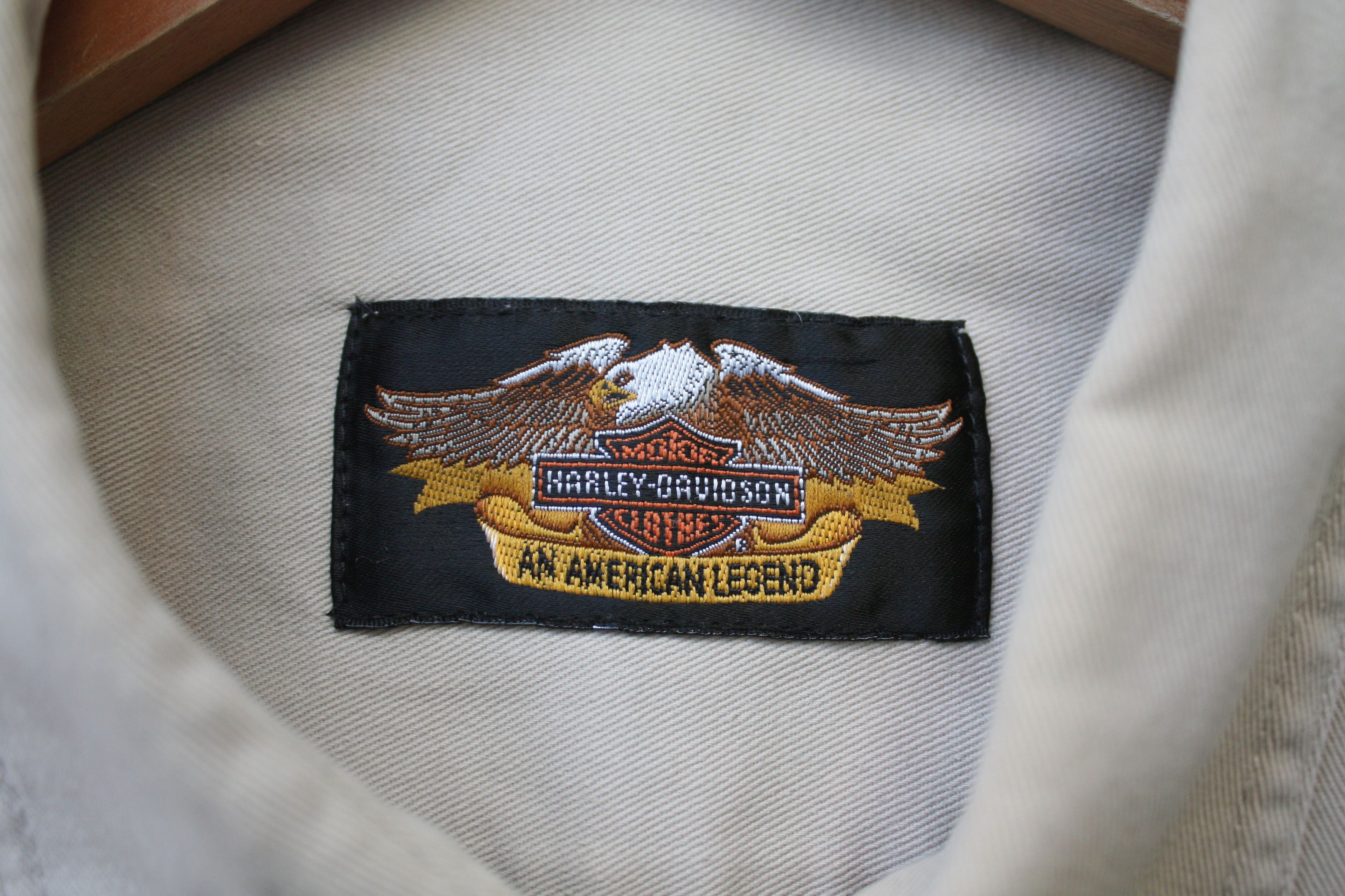 Harley Davidson Harley Davidson Beige Shirt Men's XXL Size US XXL / EU 58 / 5 - 5 Thumbnail