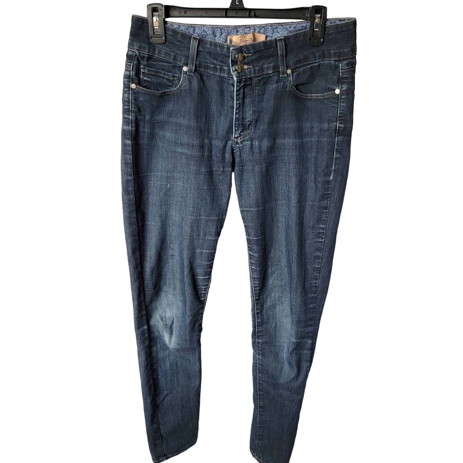 Paige Y2K PAIGE Dark Wash Mid Rise Womens Skinny Jeans Size 30 Size 30" / US 8 / IT 44 - 1 Thumbnail