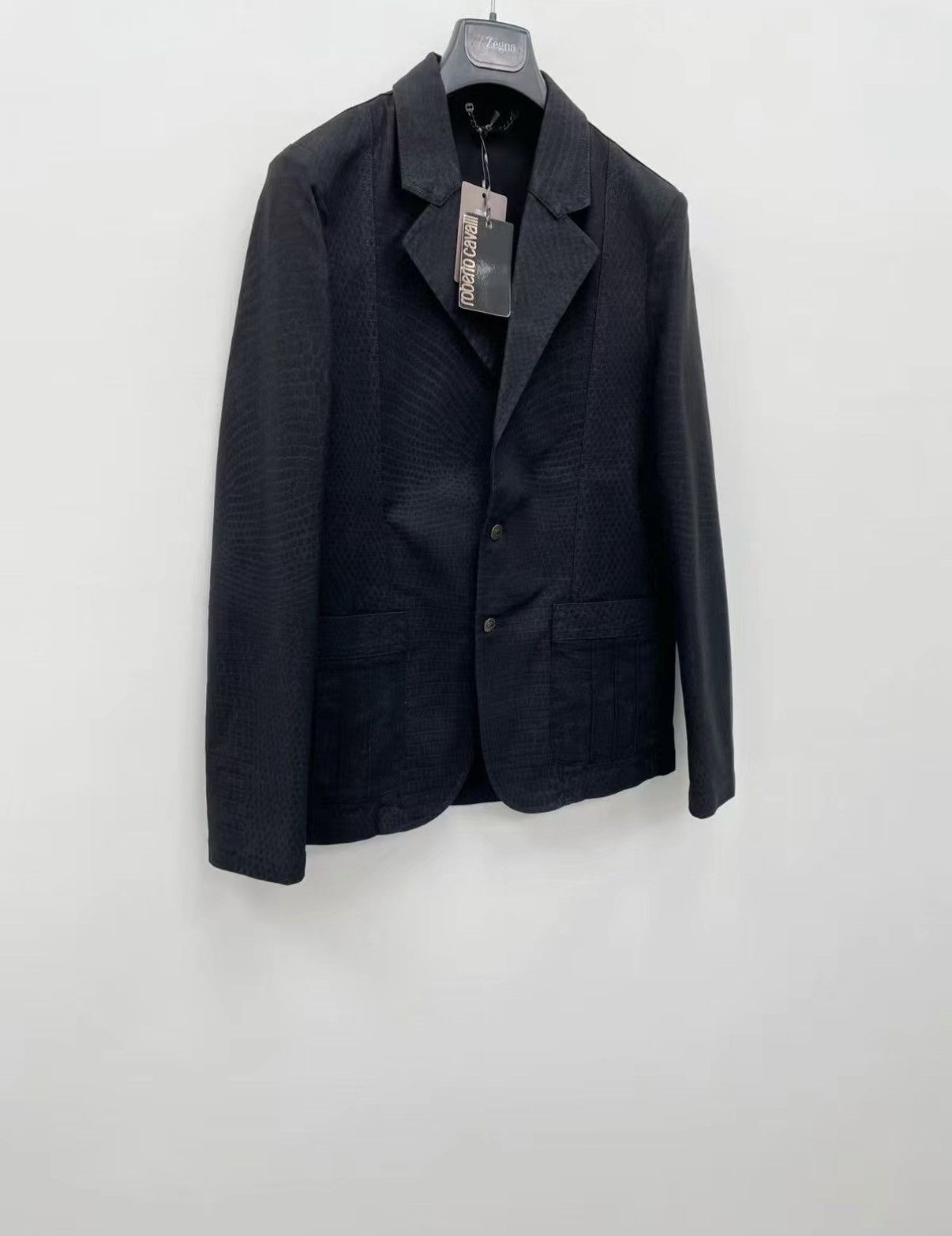 Roberto Cavalli Roberto Cavalli Jacquard Denim Jacket J30 Size US L / EU 52-54 / 3 - 2 Thumbnail