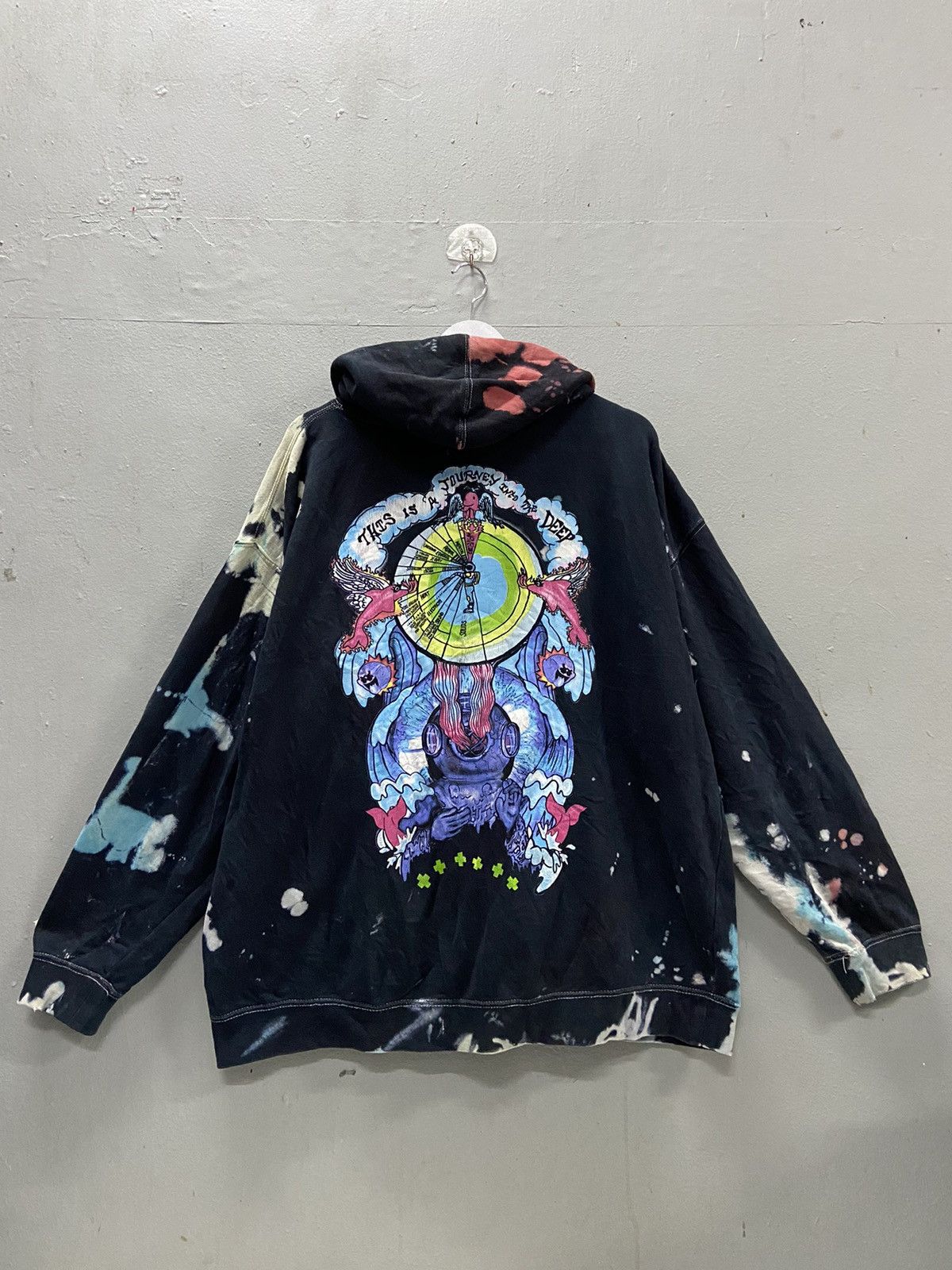 Independent Trading Co. PINK + DOLPHIN THIS IS A JOURNEY INTO THE DEEP HOODIE Size US XXL / EU 58 / 5 - 1 Thumbnail