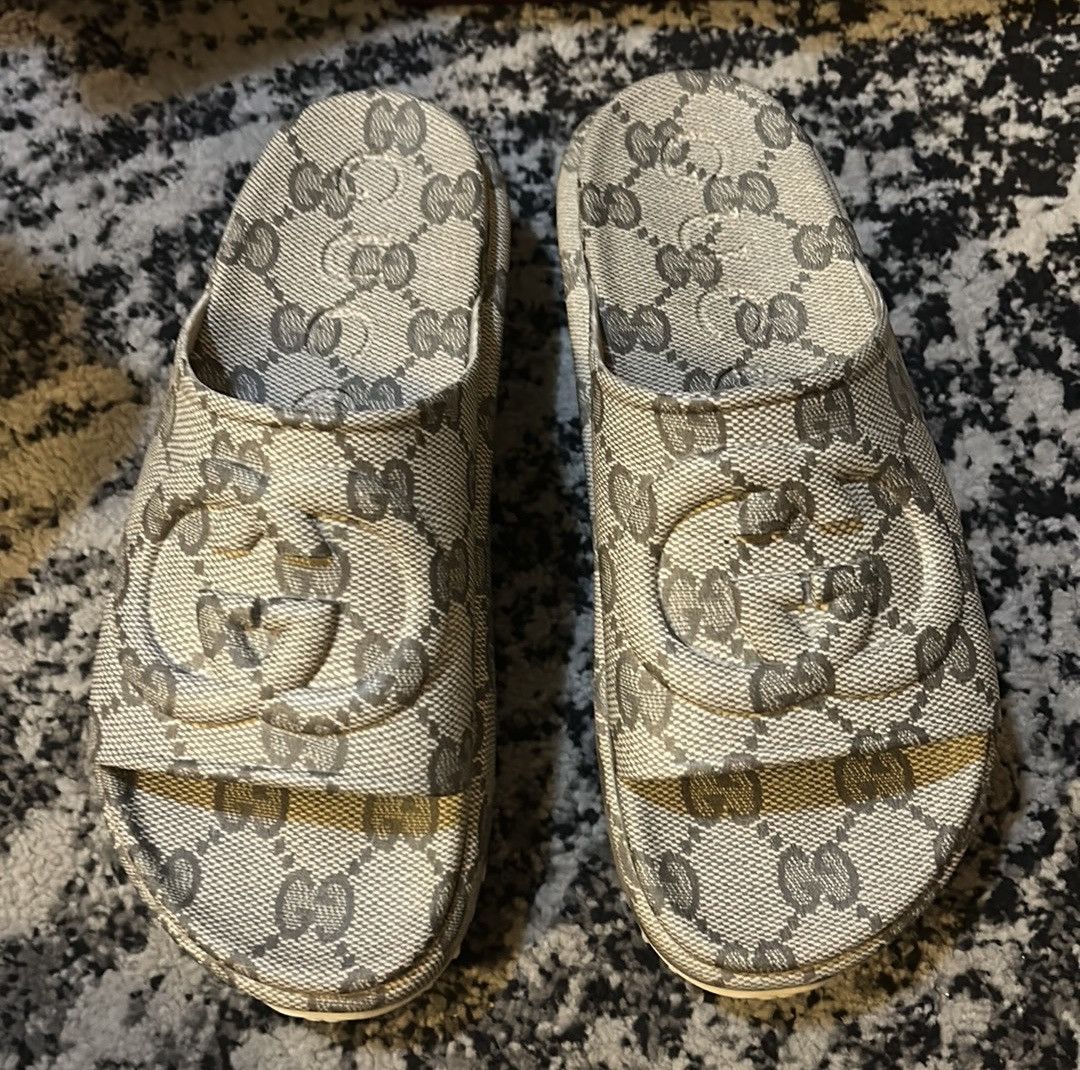 Gucci Gucci Interlocking G Monogram Slide Platform Sandal size 41 Size US 11 / IT 41 - 2 Thumbnail