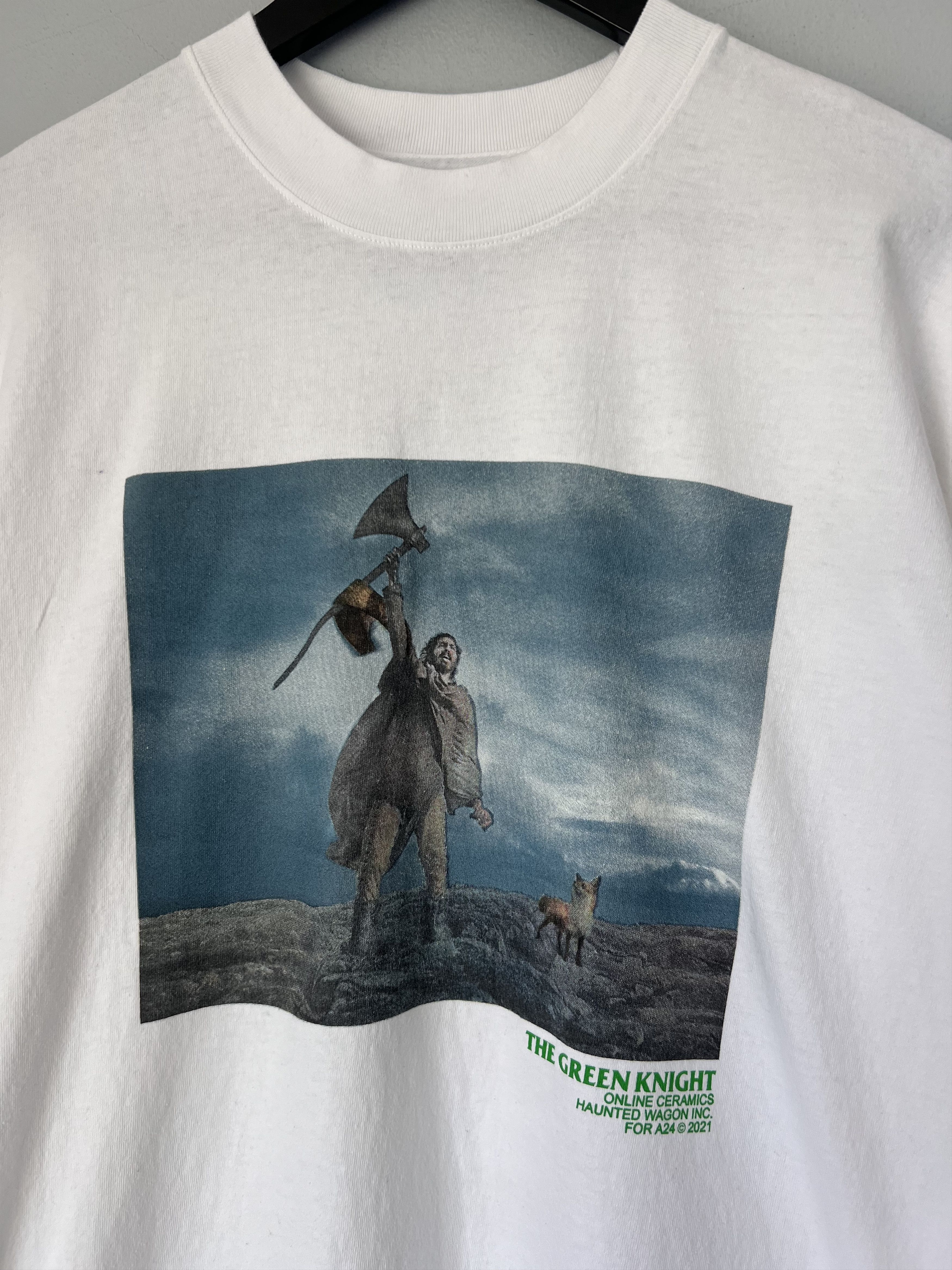 A24 × Online Ceramics Online Ceramics A24 Green Knight Tee in White Size US L / EU 52-54 / 3 - 2 Thumbnail
