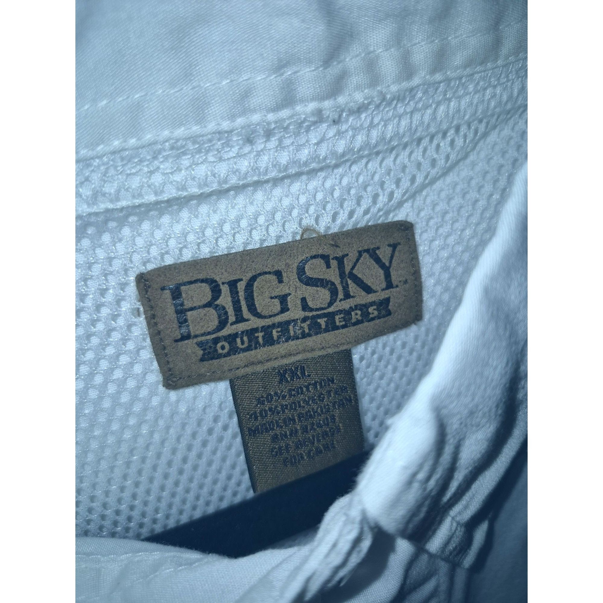 Big Sky Outfitters Big Sky Outfitters Mens White Short Sleeve Button-Up Fishing Size US XXL / EU 58 / 5 - 3 Thumbnail