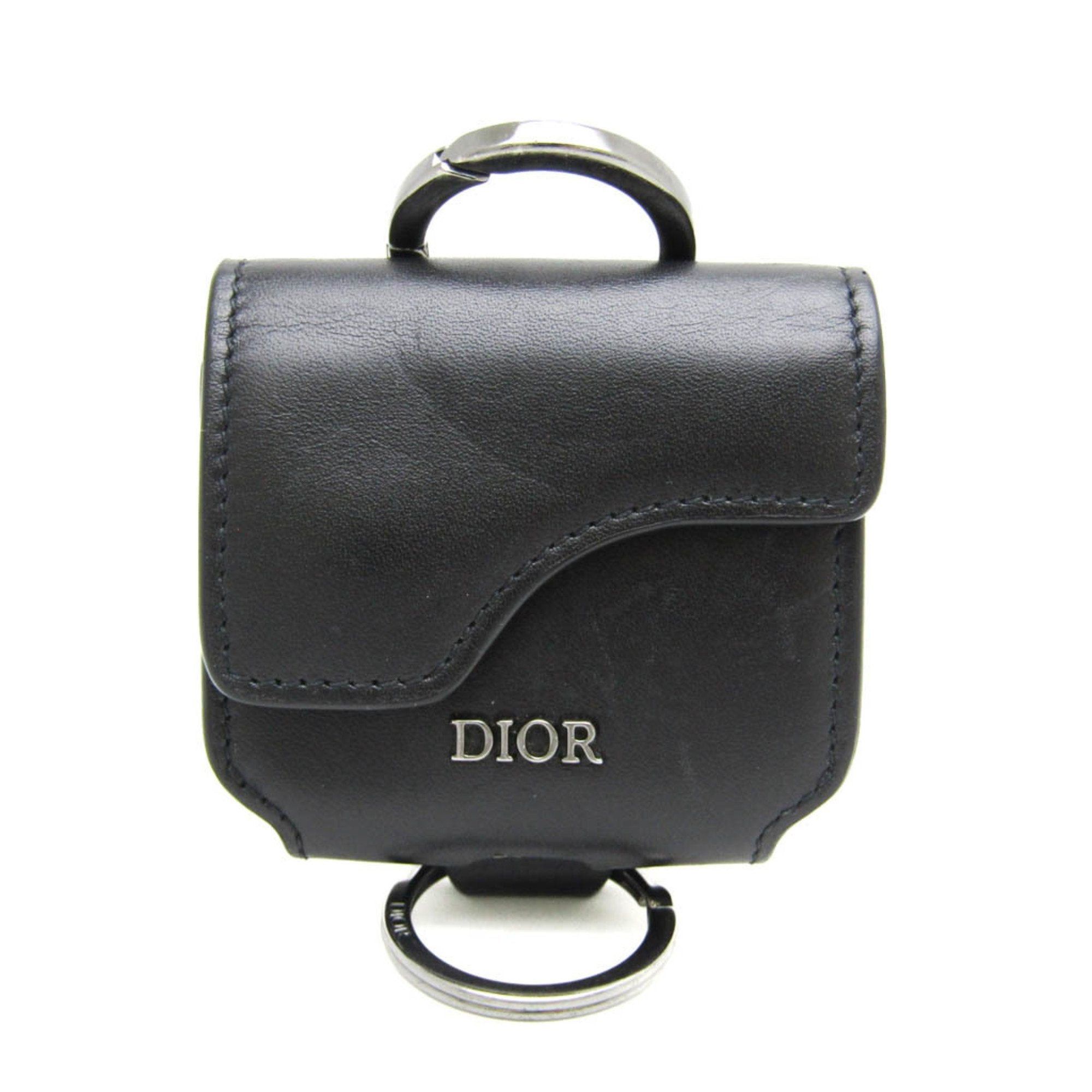image of Christian Dior Airpods Pro Case Keyring [Black], Women's