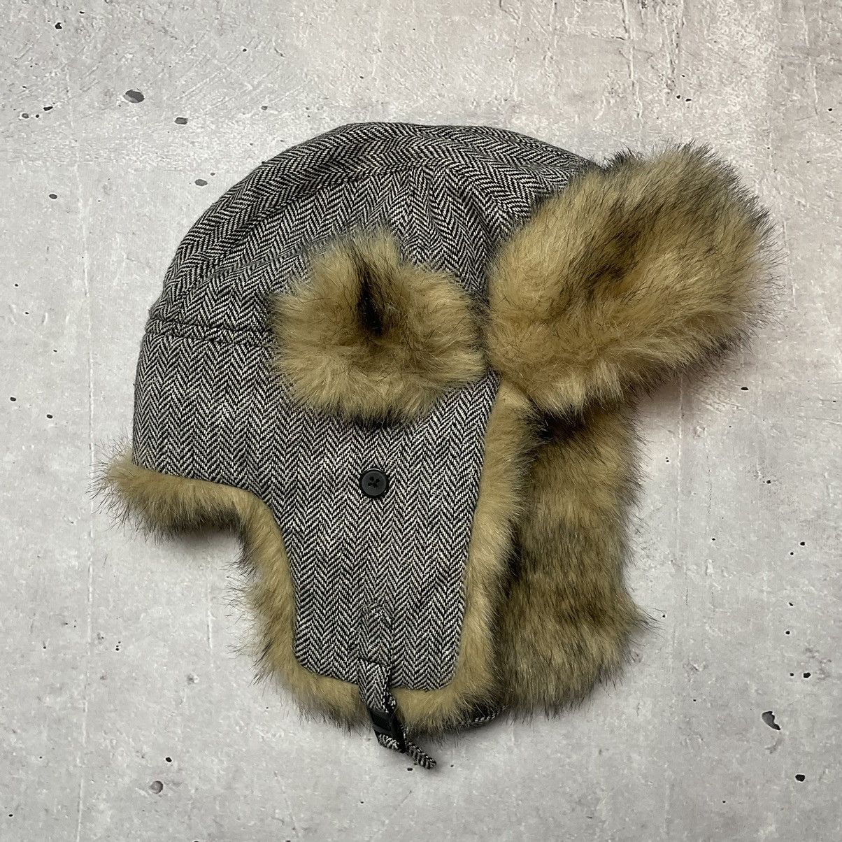 Vintage Vintage Hat Ushanka Mohair Fuzzy Y2K Cap Size ONE SIZE - 3 Thumbnail