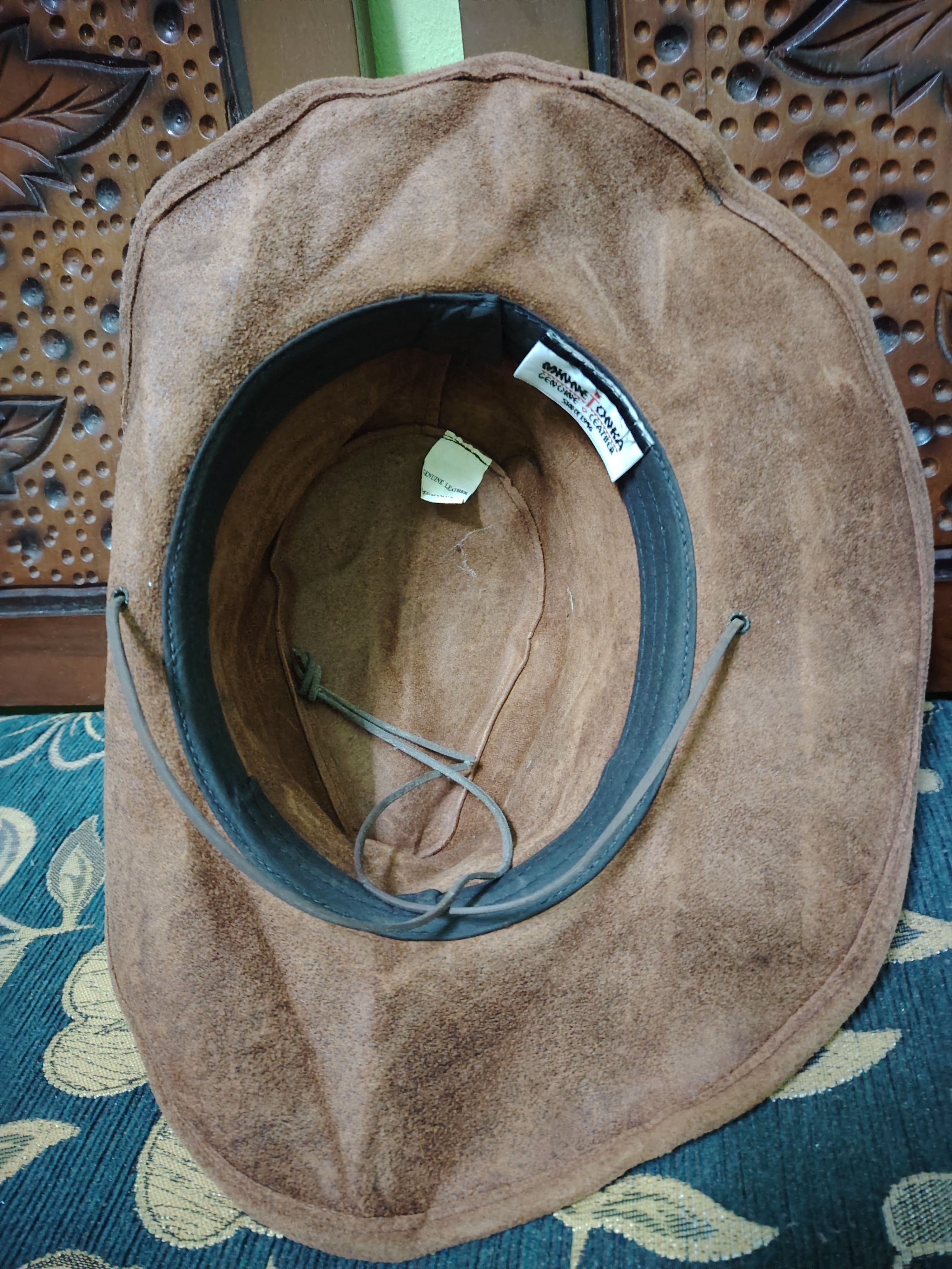 Minnetonka Vintage Minnetonka Genuine Leather Bucket Hat Size ONE SIZE - 8 Thumbnail