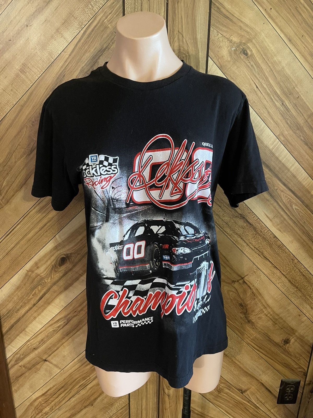 Young And Reckless Young & Reckless Men’s Medium Racing Champion Black T-Shirt Size US M / EU 48-50 / 2 - 2 Thumbnail